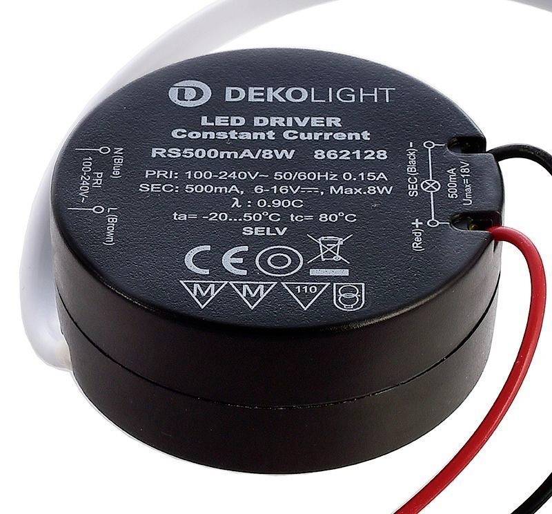 Deko Light ROUND, CC, RS500mA/8W LED-Treiber Konstantstrom 8W 0.50A 6 - 16 V/DC 1St.