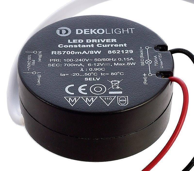 Deko Light ROUND, CC, RS700mA/8W LED-Treiber Konstantstrom 8W 0.70A 6 - 12 V/DC 1St.