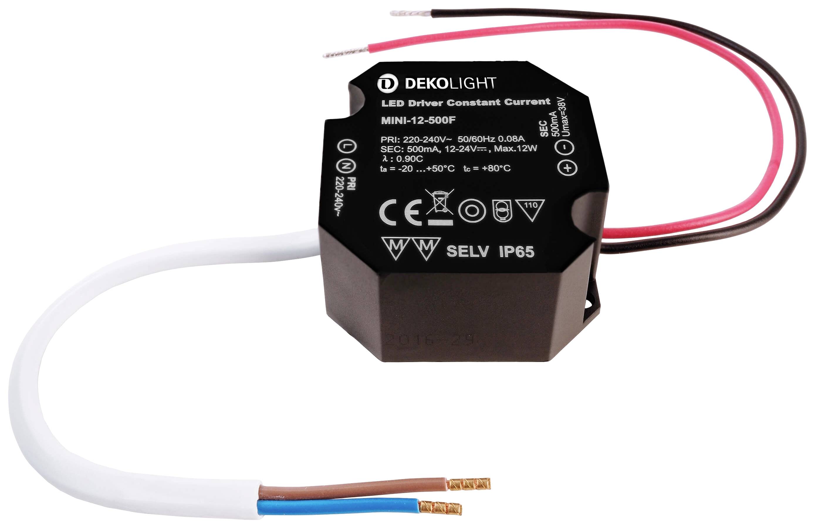 Deko Light OCTO, DIM, CC, RSM LED-Treiber Konstantstrom 12W 0.50A 12 - 24 V/DC 1St.