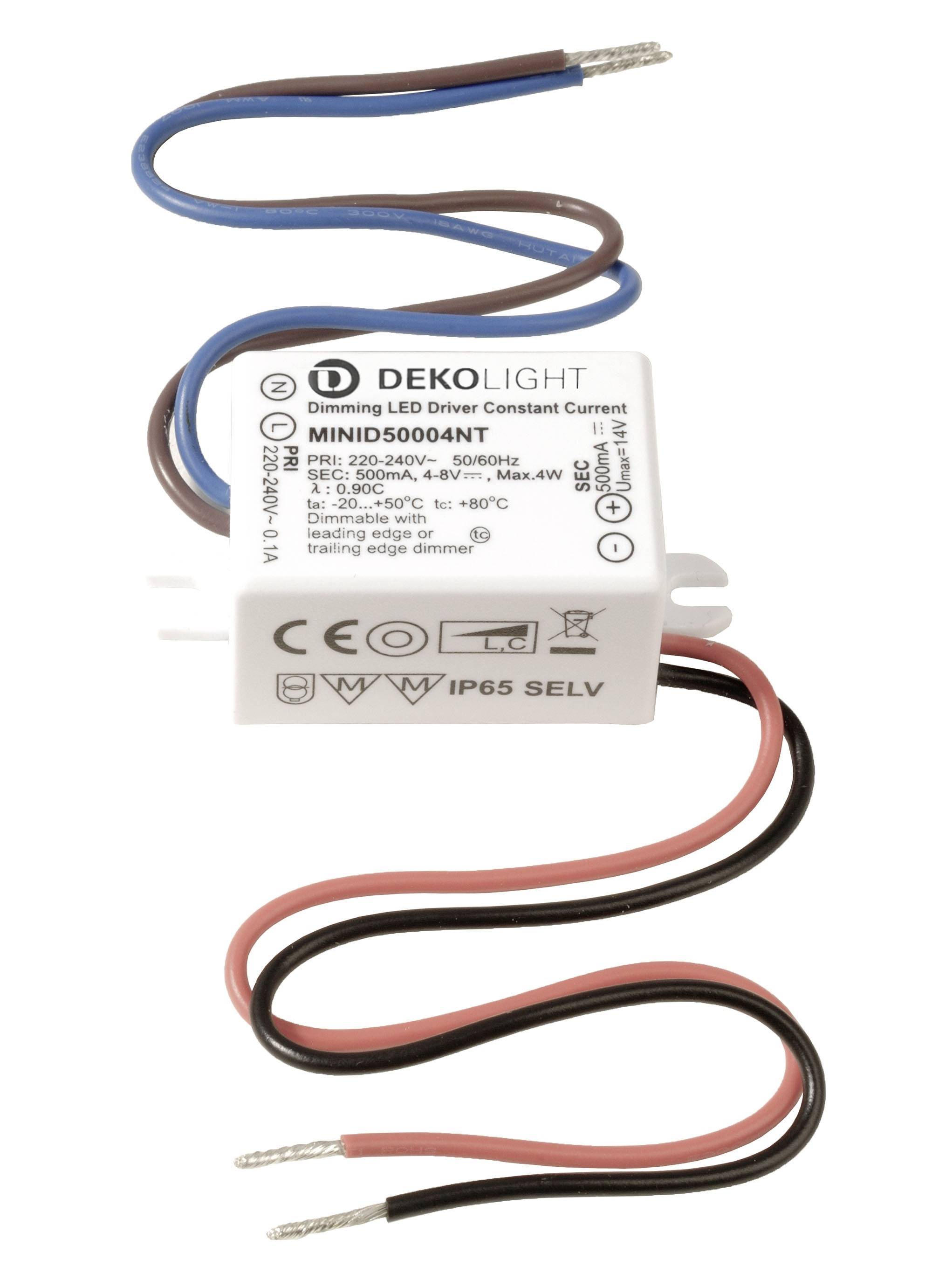 Deko Light MINI, DIM, CC, D LED-Treiber Konstantstrom 4W 0.50A 4 - 8 V/DC 1St.