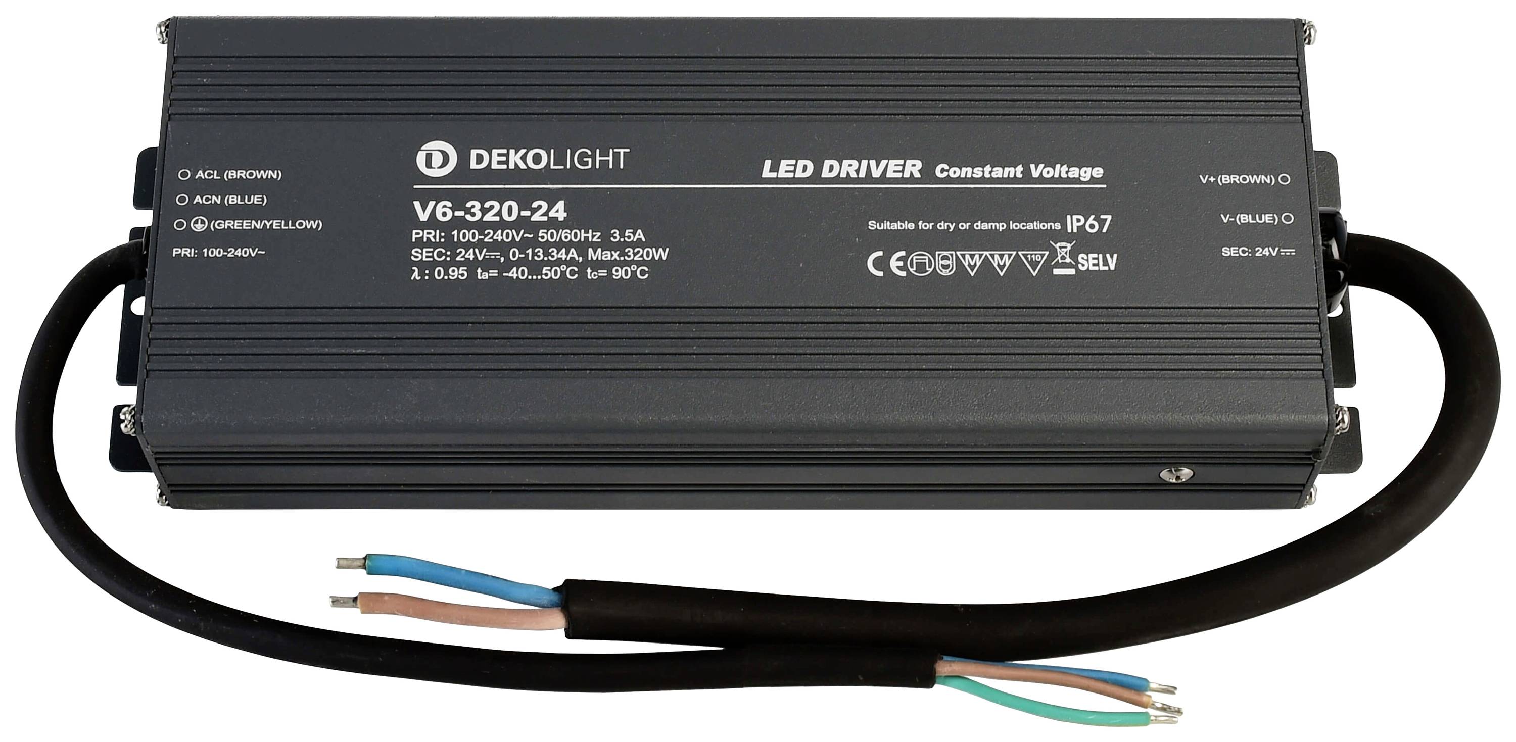 Deko Light IP, CV, V LED-Trafo Konstantspannung 0 mA - 13.34 A 24 V/DC 1 St.