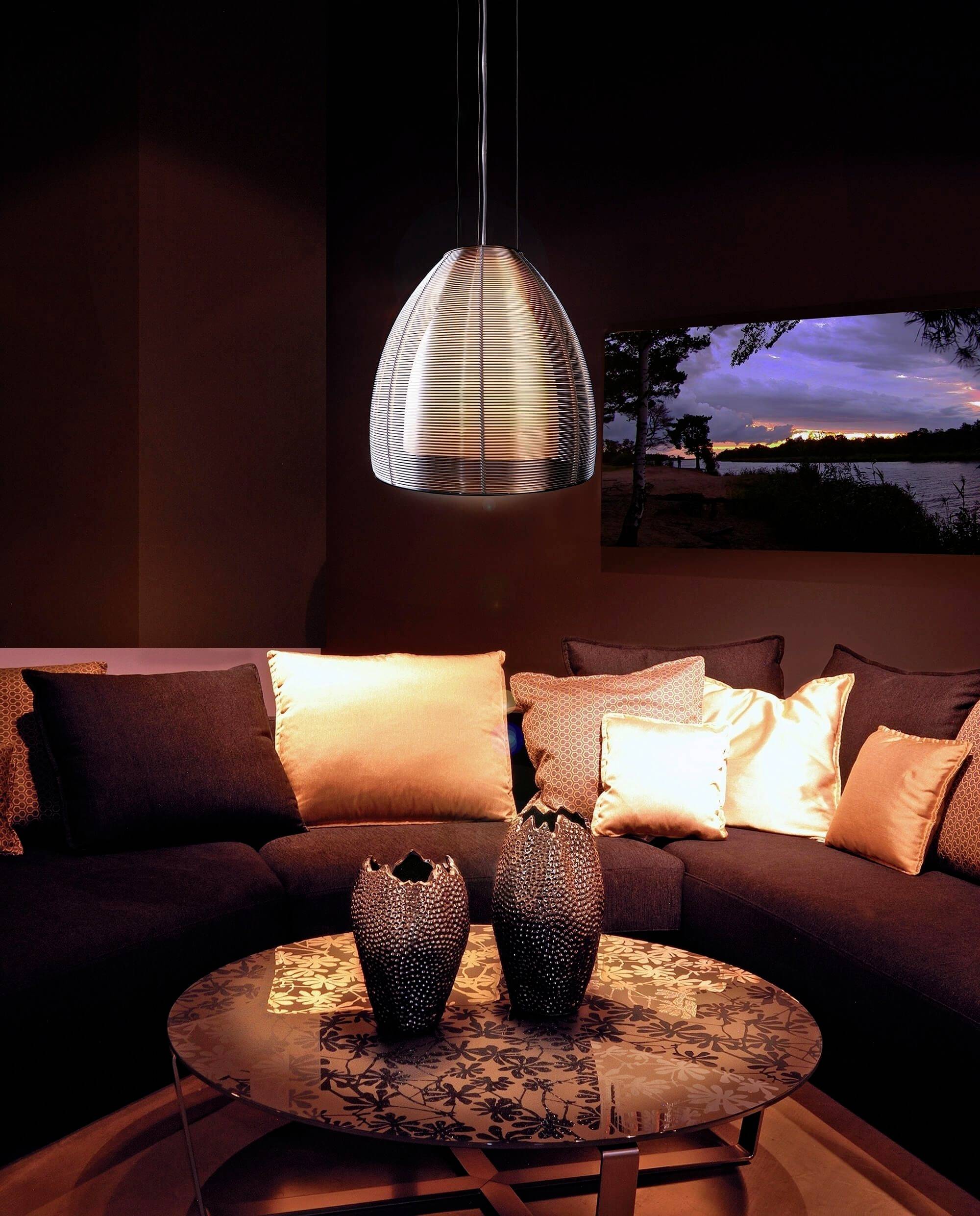 Deko Light Filo Big Mob 342027 Pendelleuchte LED, Halogen E27 60W Silber