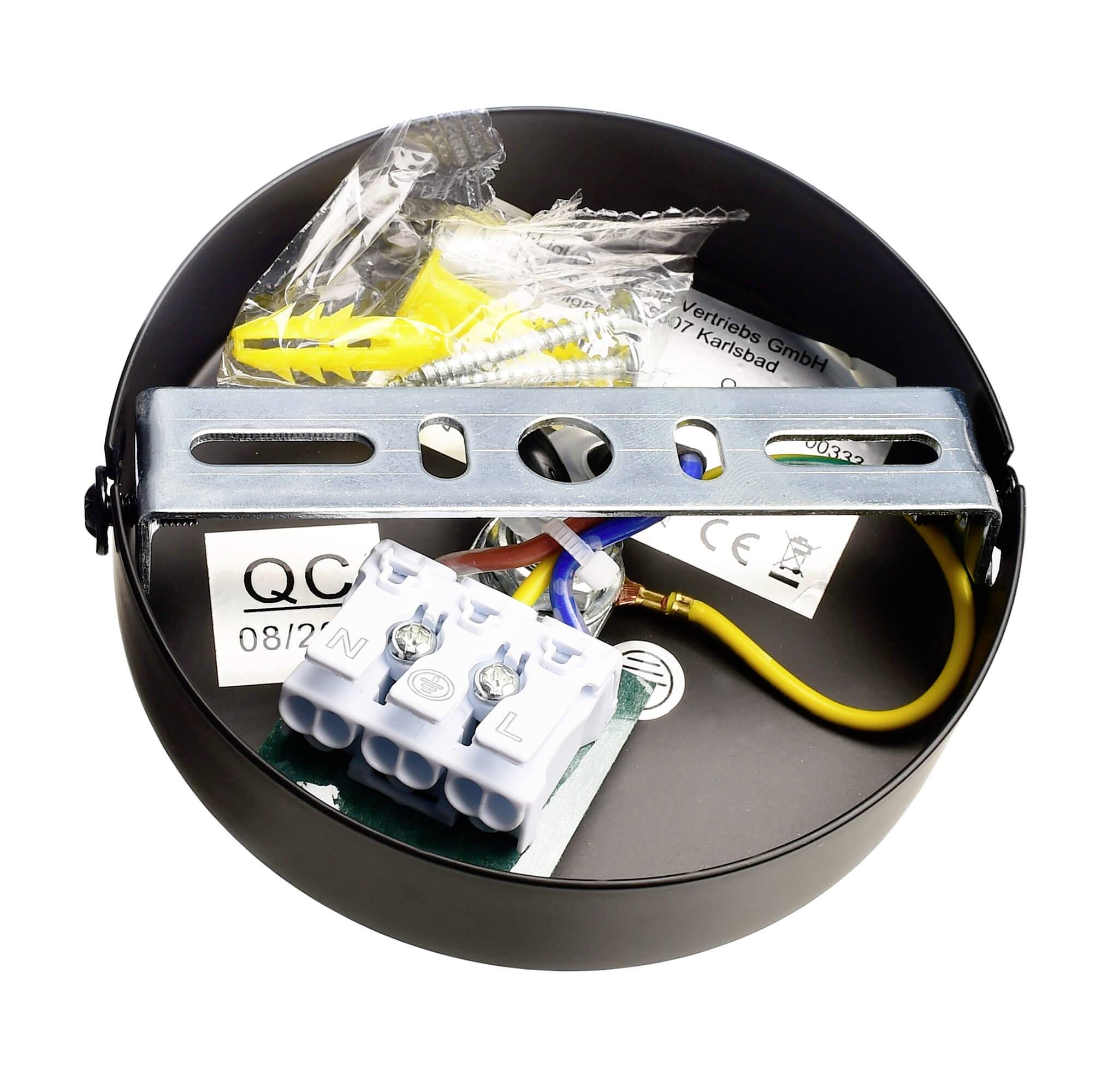 Deko Light Barrel 342051 Pendelleuchte LED, Halogen E27 40W Schwarz