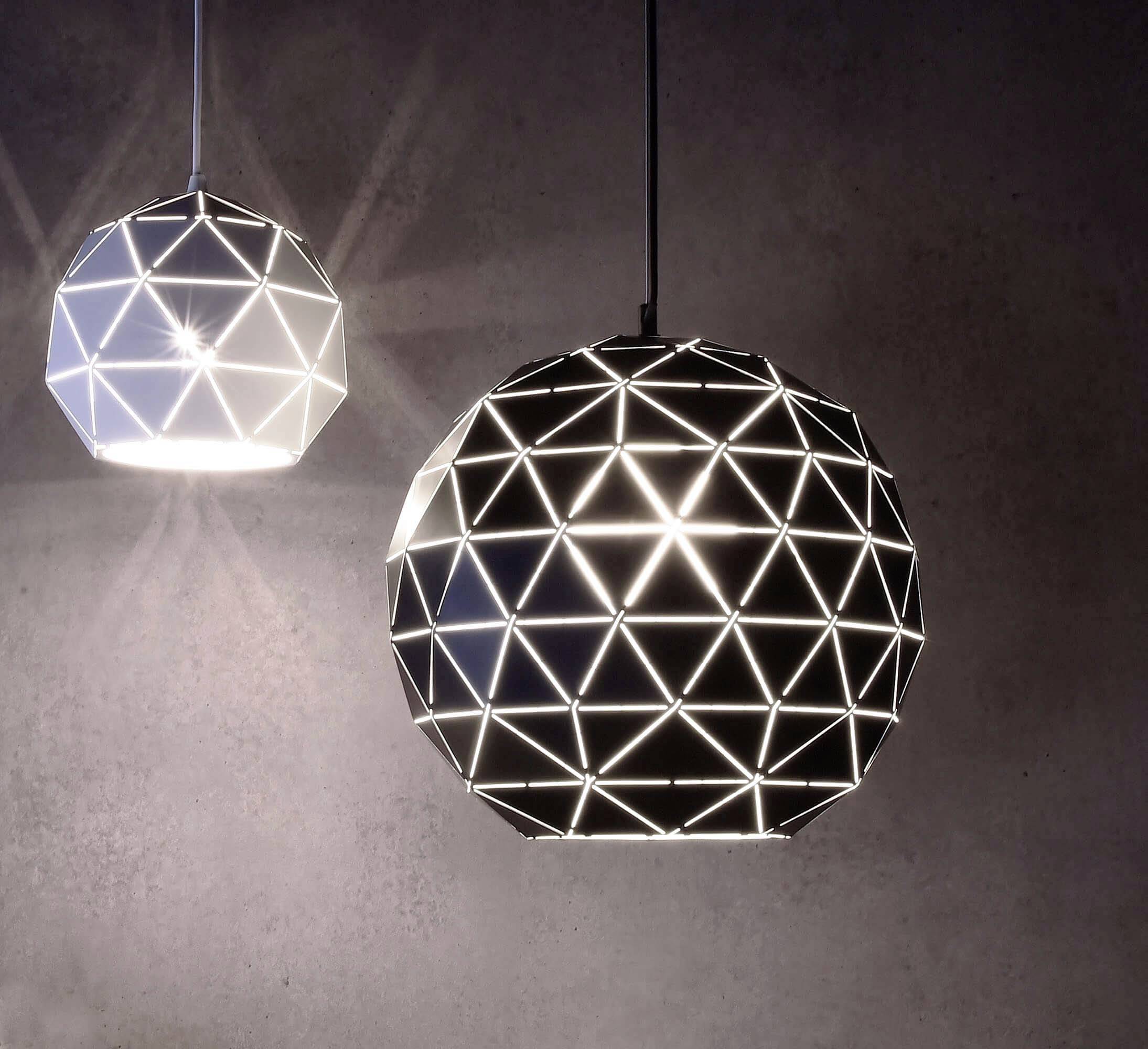 Deko Light Asterope rund 500 342134 Pendelleuchte LED, Halogen E27 40W Schwarz