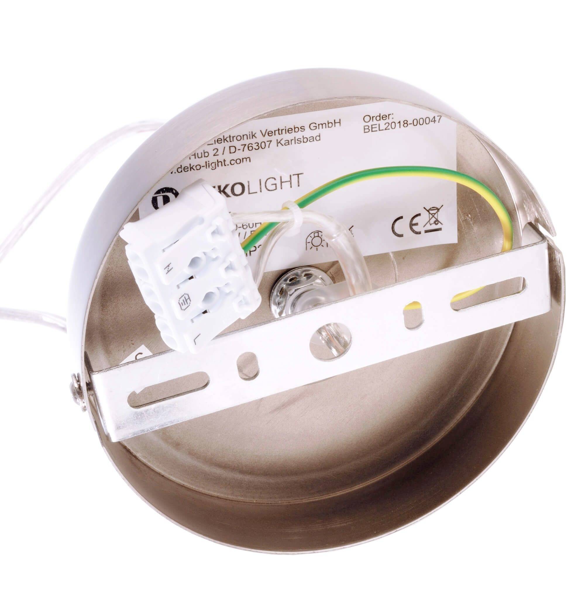 Deko Light Ankaa 280 342138 Pendelleuchte LED, Halogen E27 40W Edelstahl