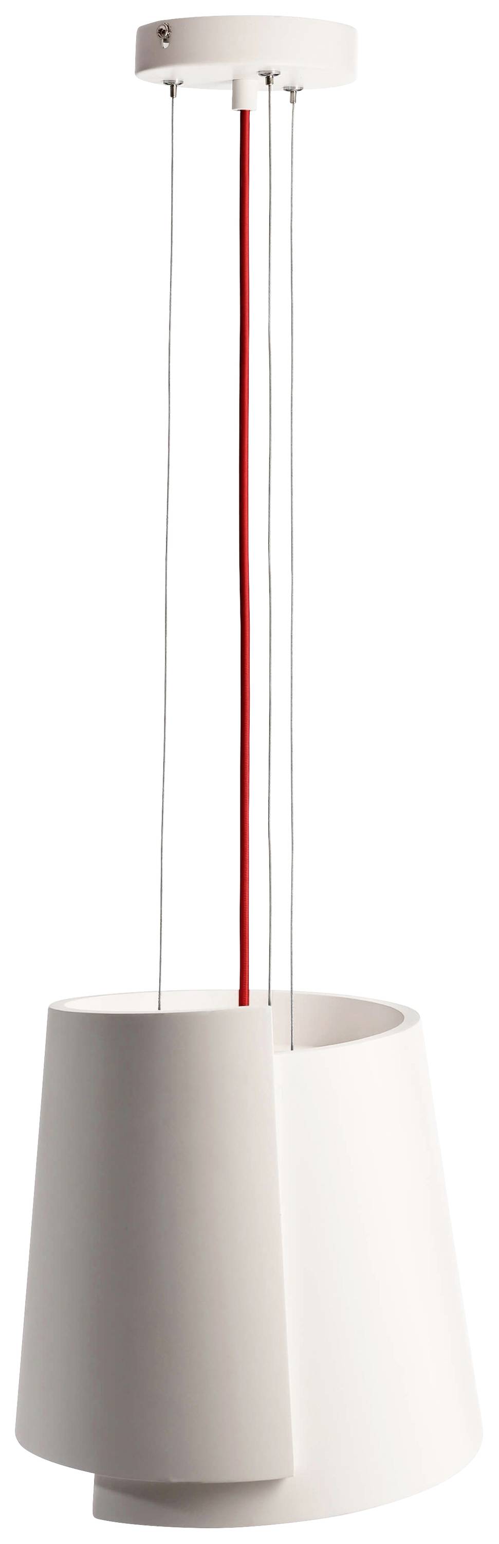 Deko Light Twister II 342145 Pendelleuchte LED, Halogen E27 40W Weiß