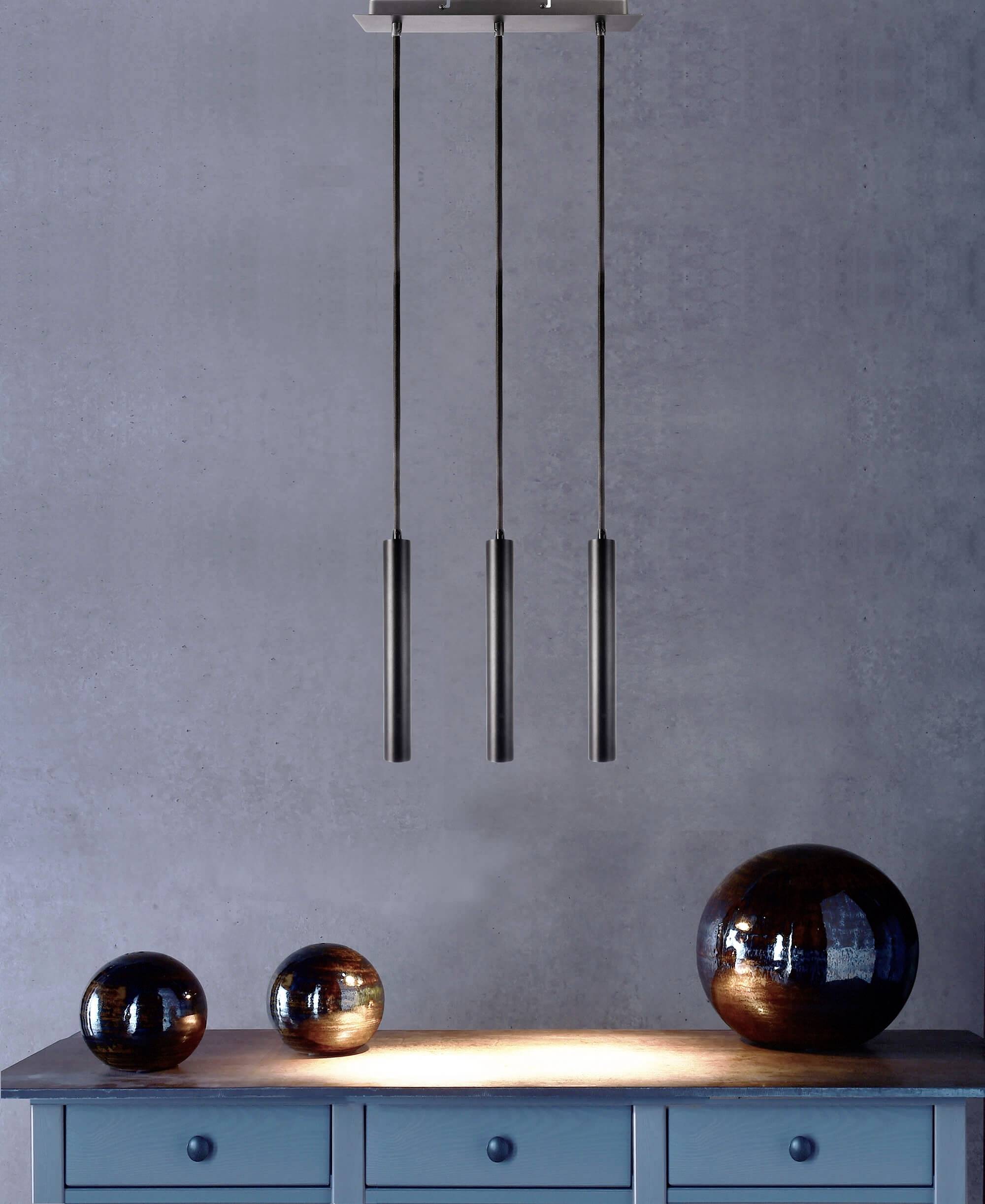 Deko Light Slim Pendelleuchte LED fest eingebaut 15W LED EEK: E (A - G) Tiefschwarz (RAL 9005)