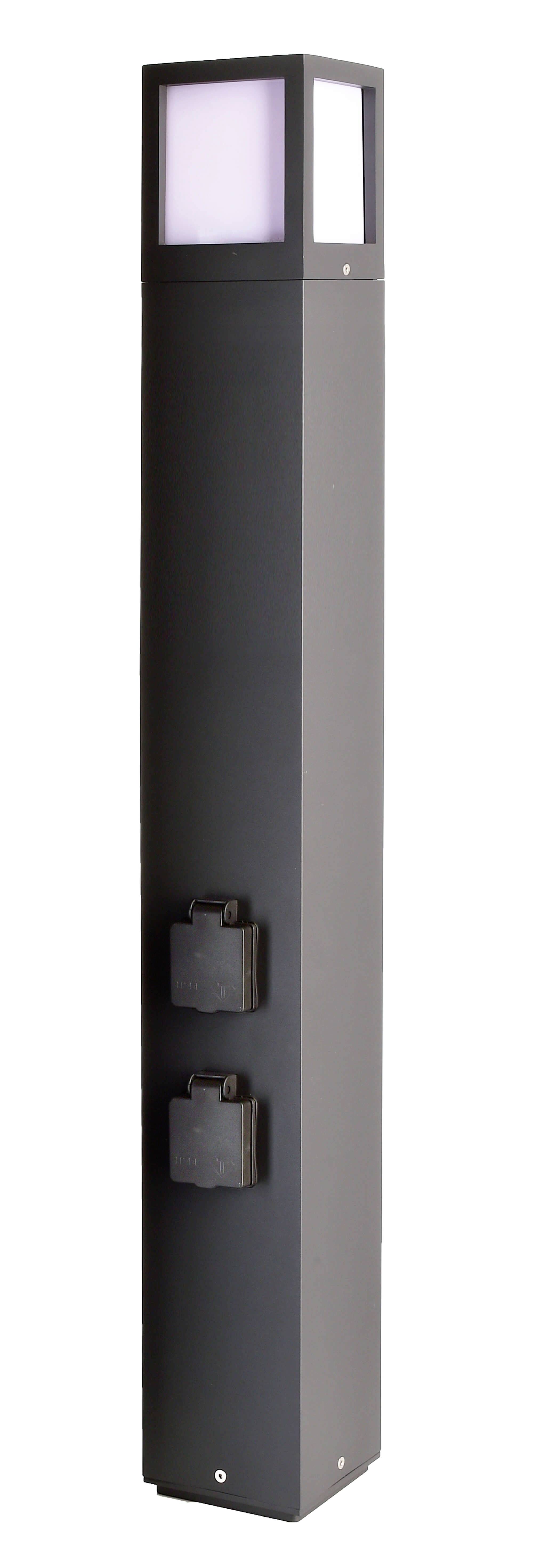 Deko Light 733065 Facado Socket Außenstandleuchte E27 20 W Dunkelgrau