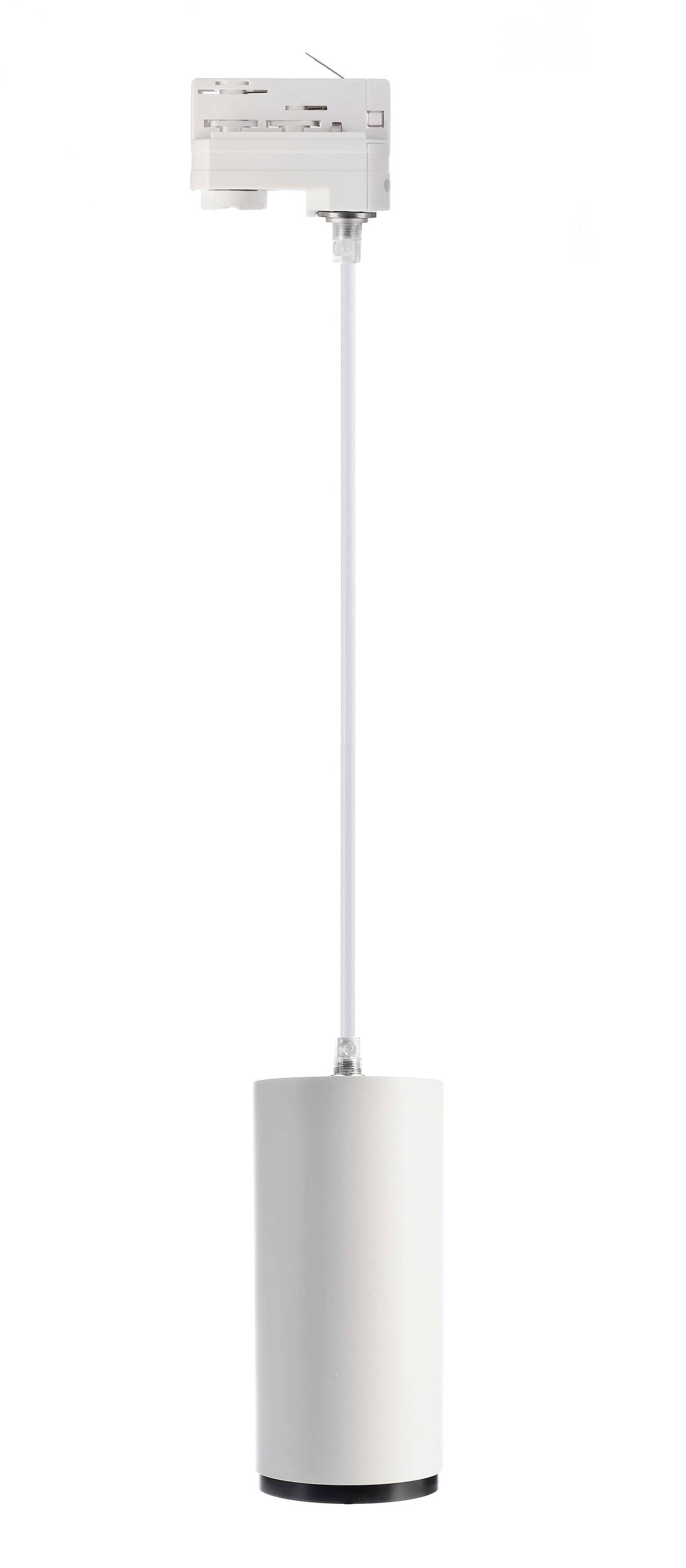 Industrieelektronik-Gerät: Ein zylinderförmiges Objekt ist an einem langen Kabel befestigt. Hauptsächlich in einem industriellen Kontext verwendet.