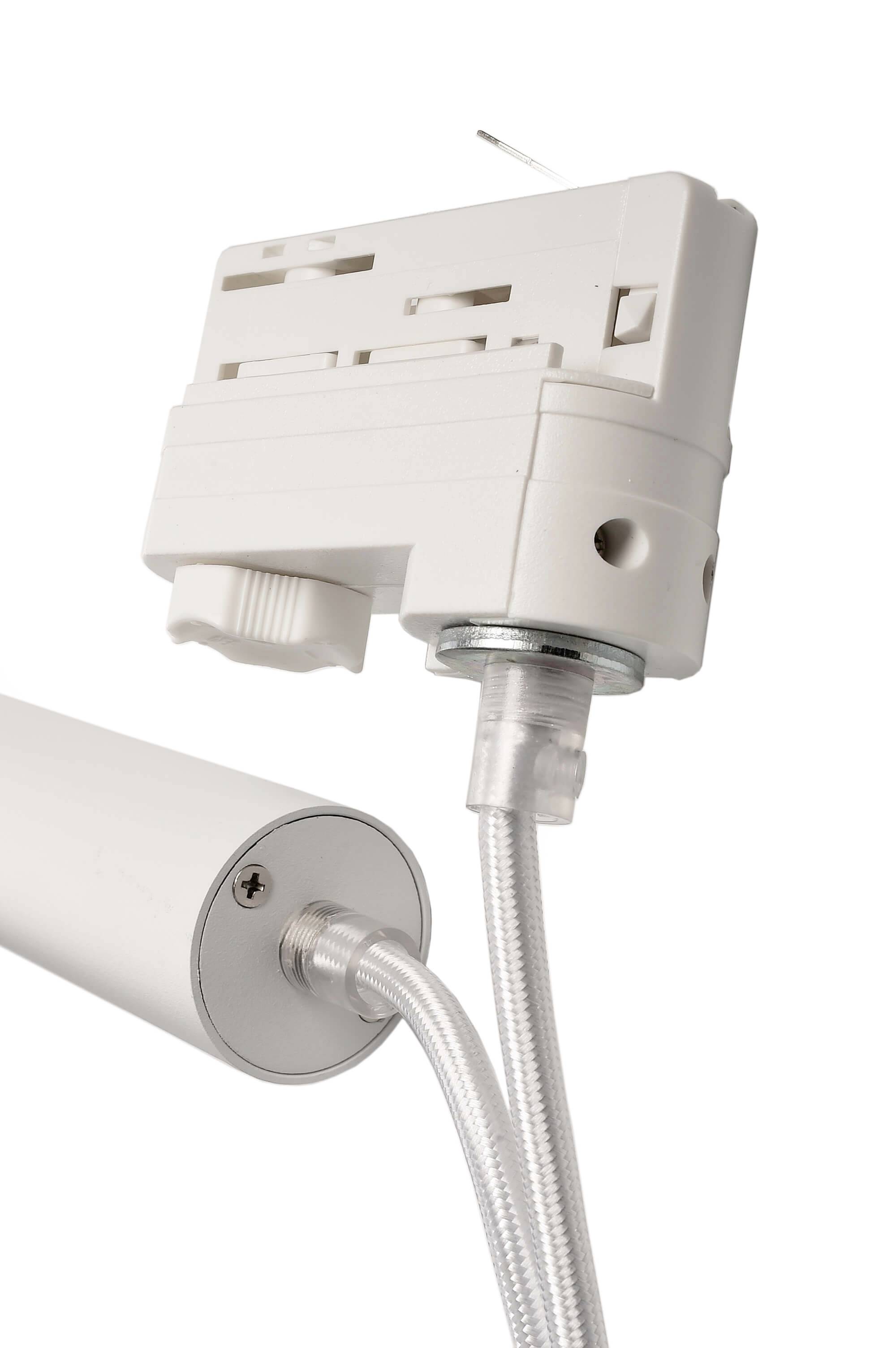 Deko Light Slim Pendelleuchte LED fest eingebaut 5W LED EEK: E (A - G) Verkehrsweiß (RAL 9016)