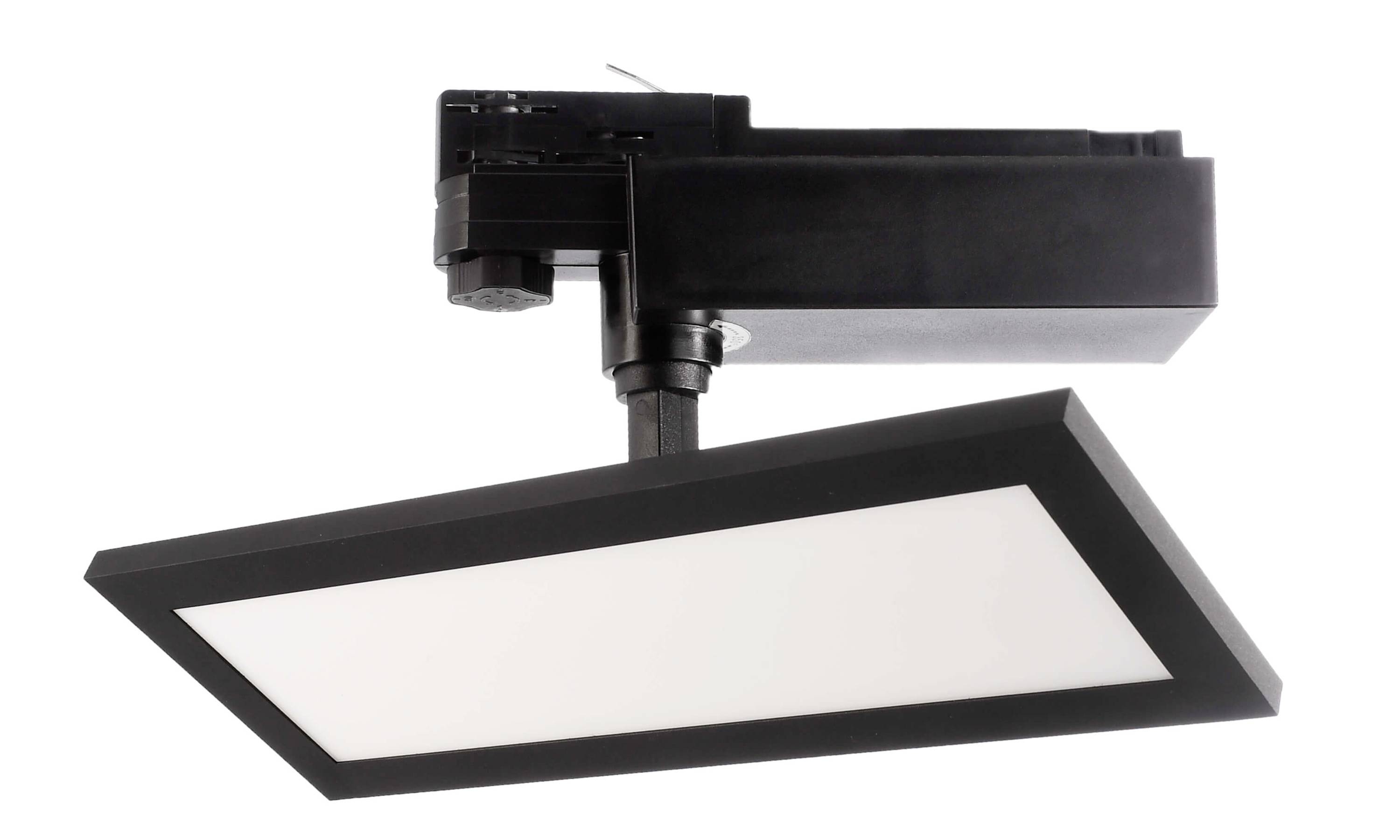 Deko Light Panel Track Hochvolt-Schienensystem-Leuchte LED fest eingebaut 20W EEK: E (A - G) LED Tiefschwarz (RAL 9005)