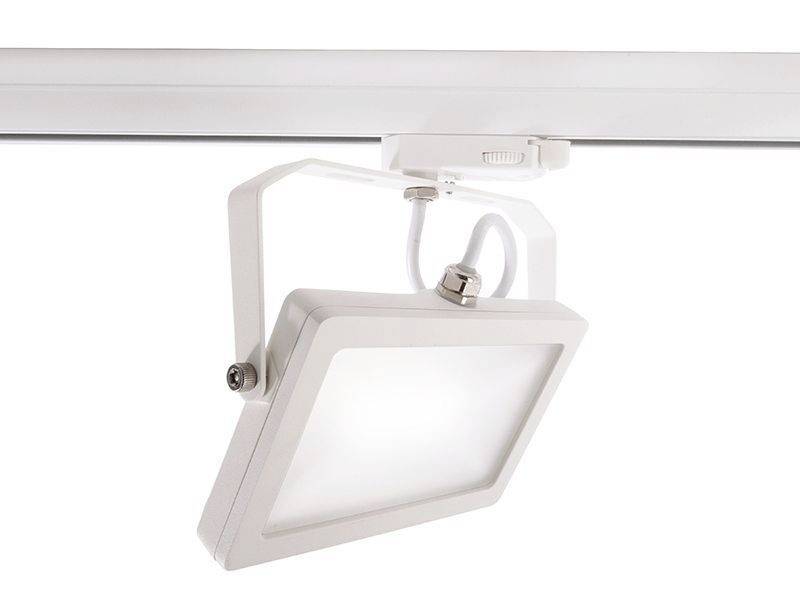 Deko Light Flood Hochvolt-Schienensystem-Leuchte LED fest eingebaut 15W EEK: E (A - G) LED Verkehrsweiß (RAL 9016)