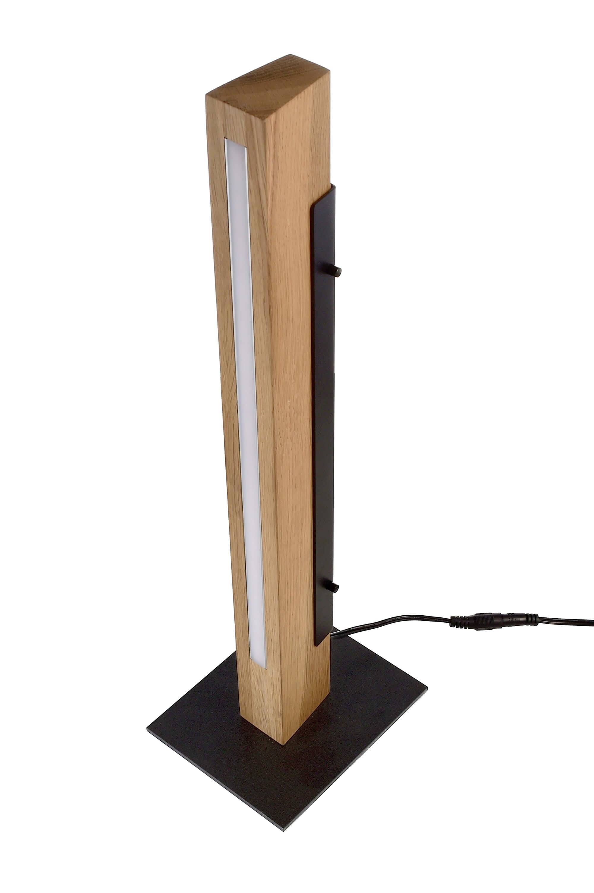 Deko Light MADERA 346044 Tischlampe LED LED fest eingebaut EEK: F (A - G) 7W Schwarz