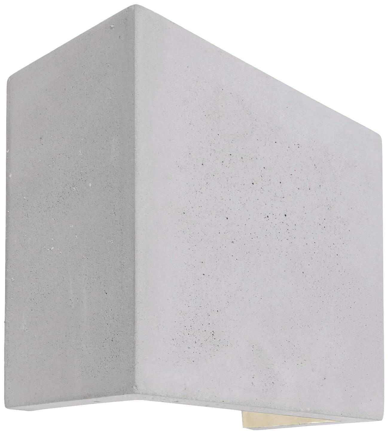 Grauer Beton-Würfel mit glatter Oberfläche. Hauptsächlich dekorativ.
