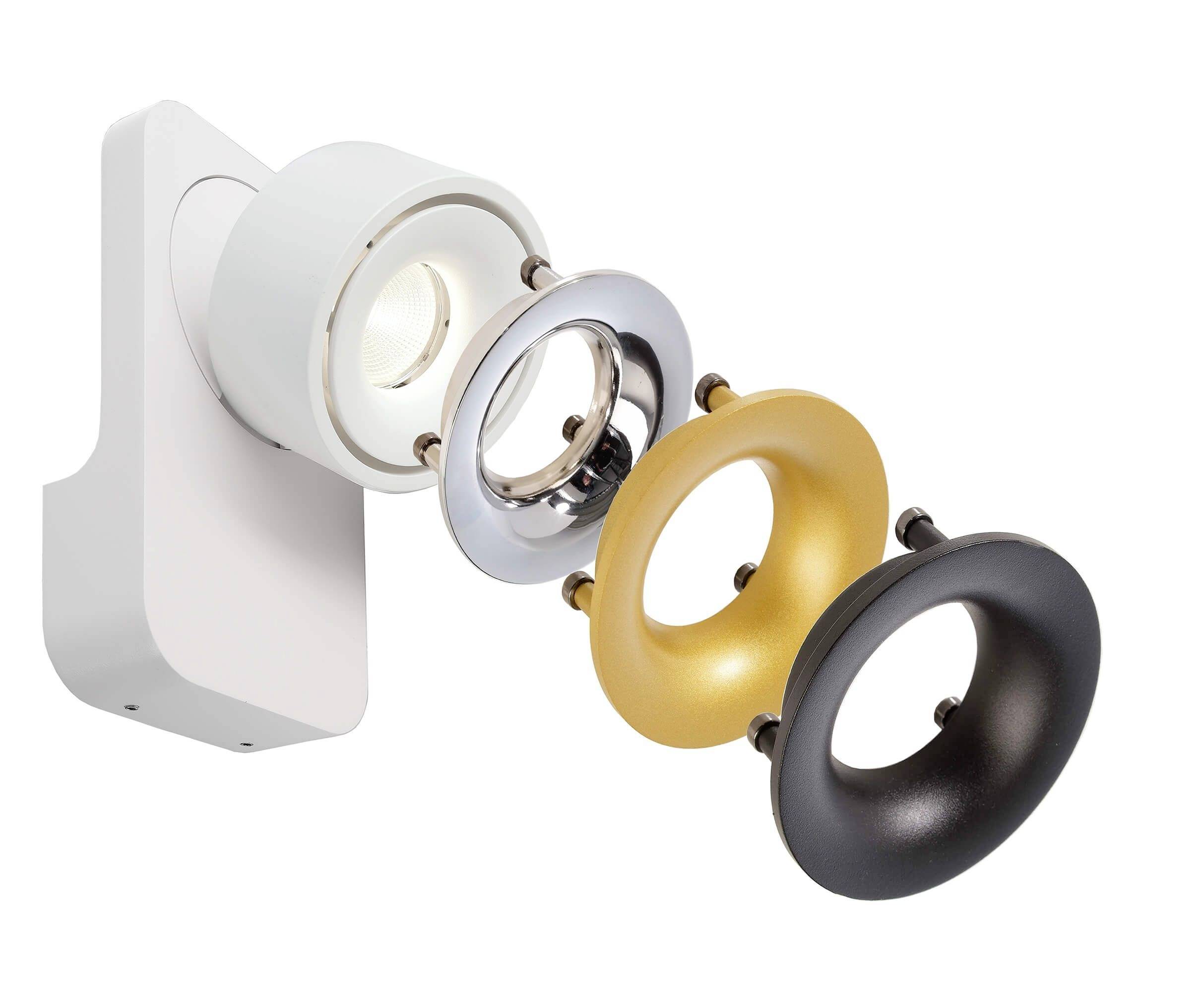 Deko Light Uni II Uni II Wandaufbauleuchte EEK: G (A - G) LED fest eingebaut 12W Signalweiß (RAL 9003)