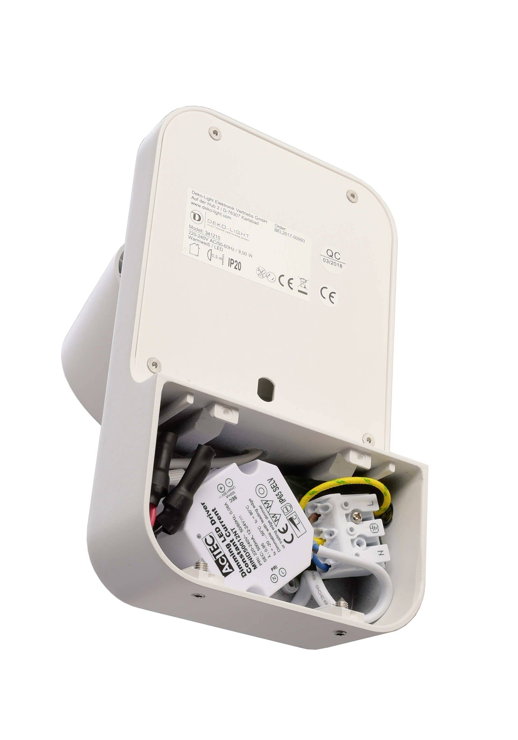 Deko Light Uni II Uni II Wandaufbauleuchte EEK: G (A - G) LED fest eingebaut 12W Signalweiß (RAL 9003)