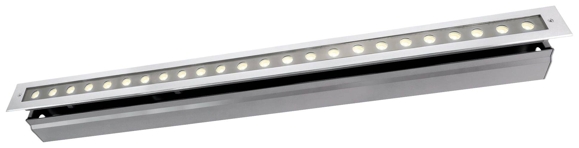Ein langes, rechteckiges LED-Lichtpanel mit mehreren gleichmäßig verteilten Lämpchen.