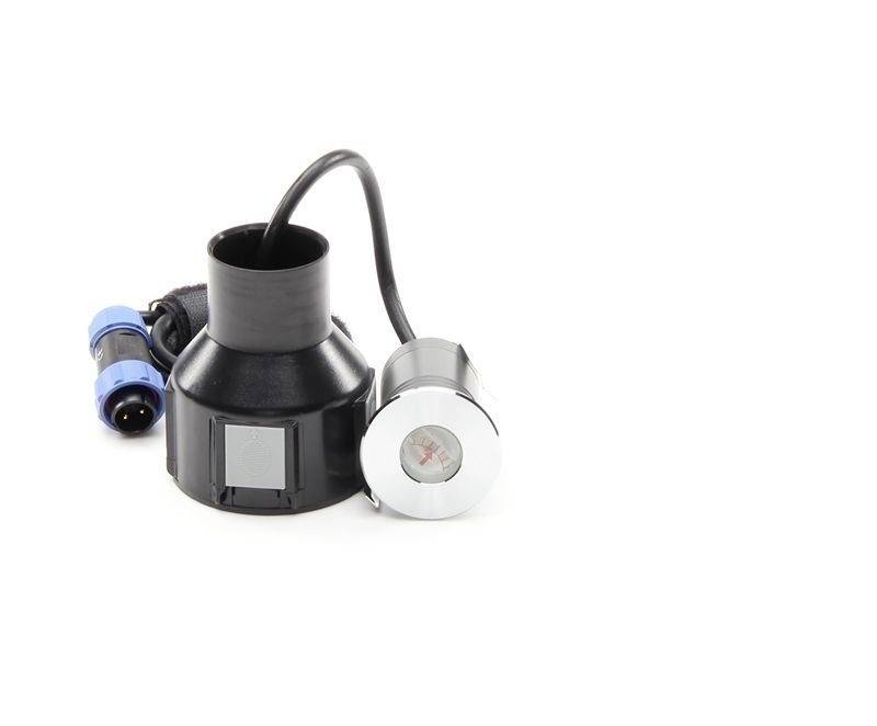 LED Bodeneinbaustrahler Fornac in Silber und Transparent 2,7W 110lm IP67