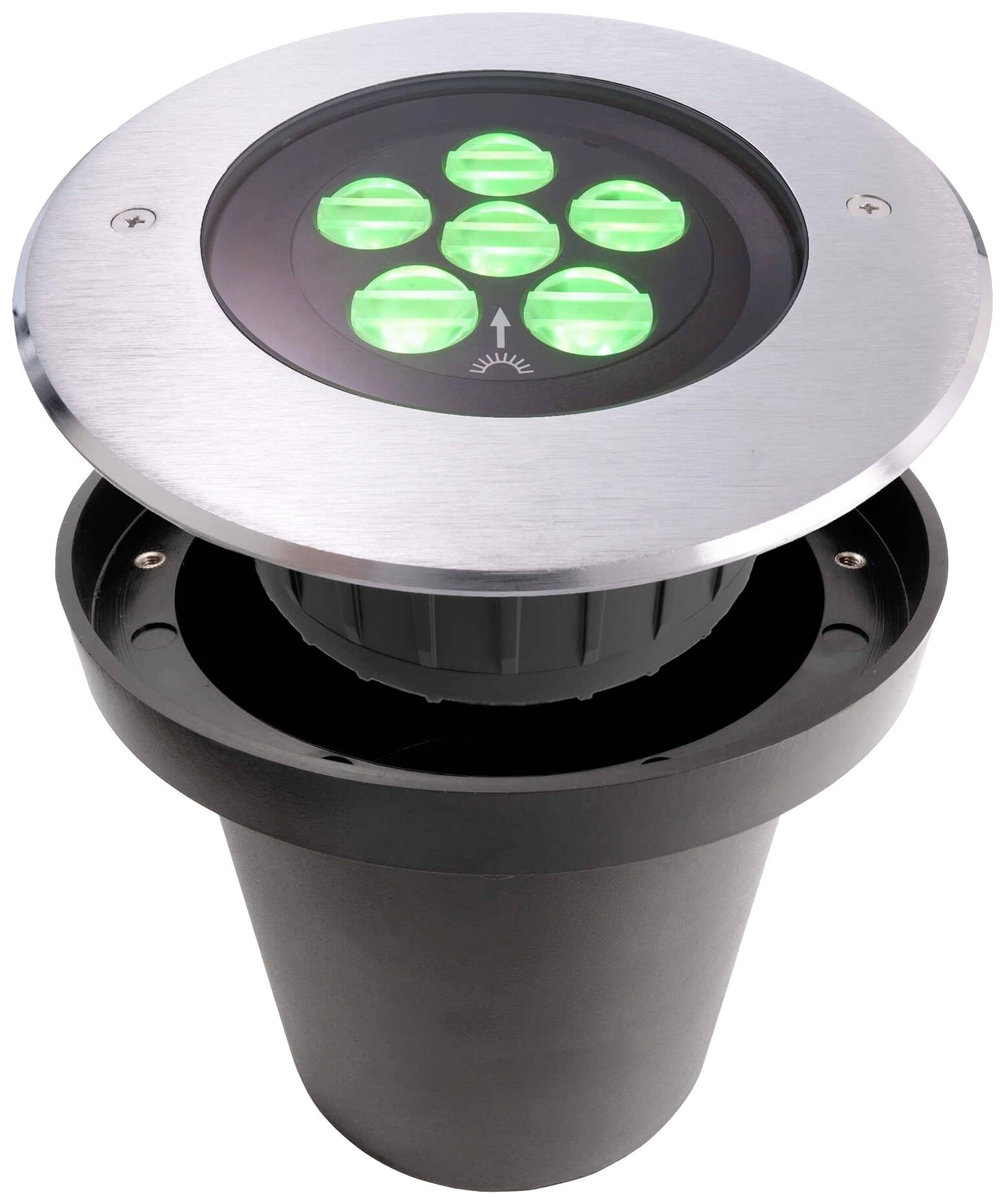 Deko Light Canum 730454 Bodeneinbauleuchte LED fest eingebaut LED 16.90W Silber