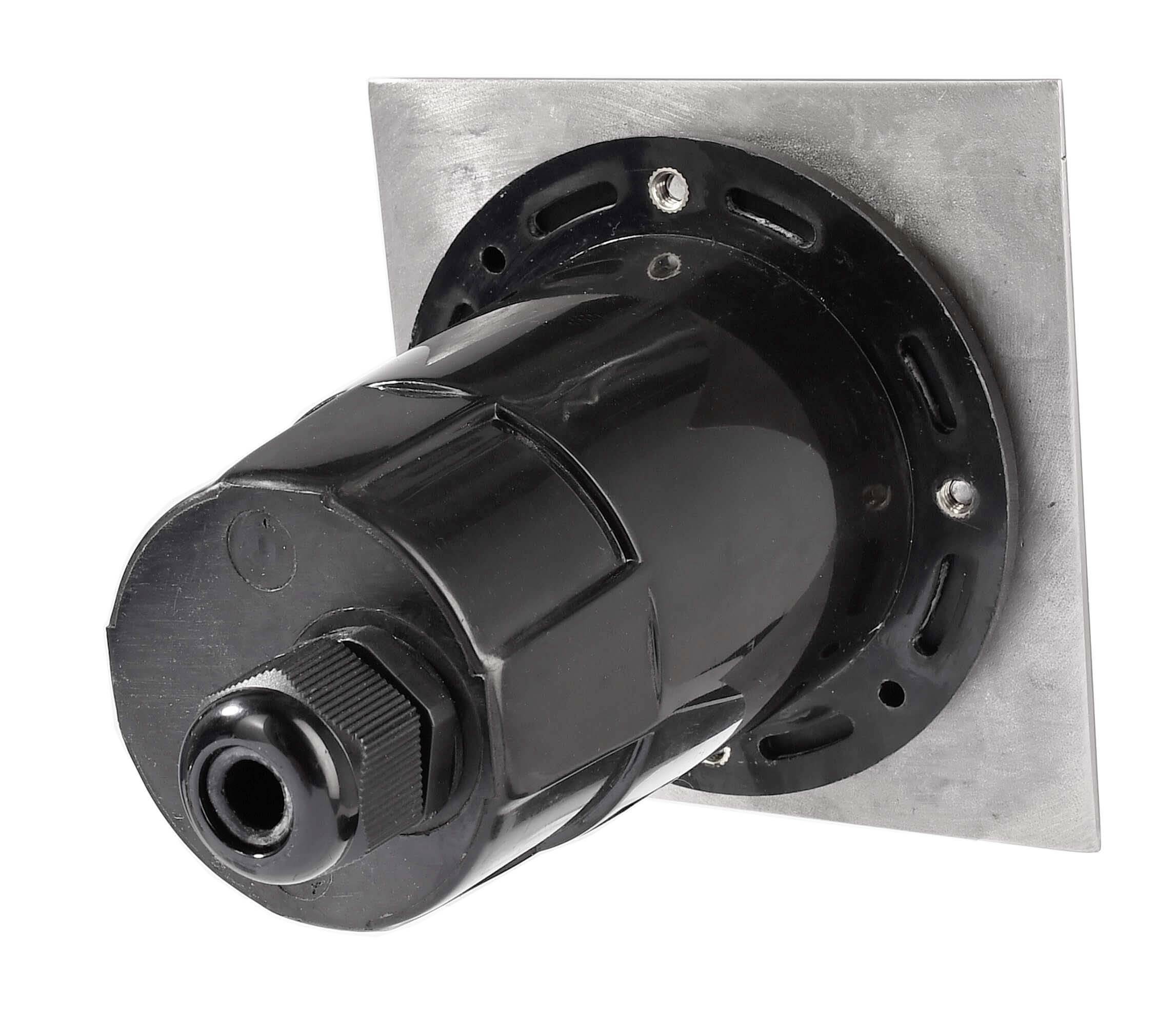 Bodeneinbaustrahler Aton in Schwarz GU10 IP67 eckig