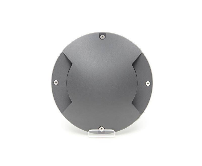 LED Bodenaufbauleuchte Helios II in Dunkelgrau und Transparent 2W 65lm IP67