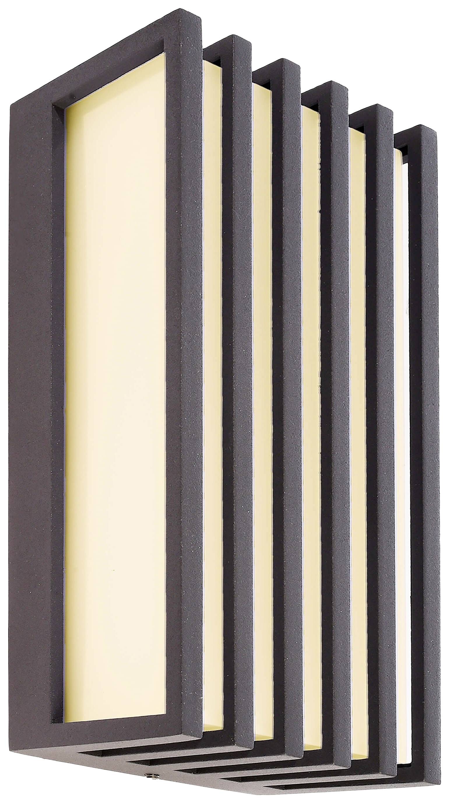 Deko Light Grumium eckig CCT IV Grumium CCT IV Wandaufbauleuchte EEK: F (A - G) 10W Dunkelgrau