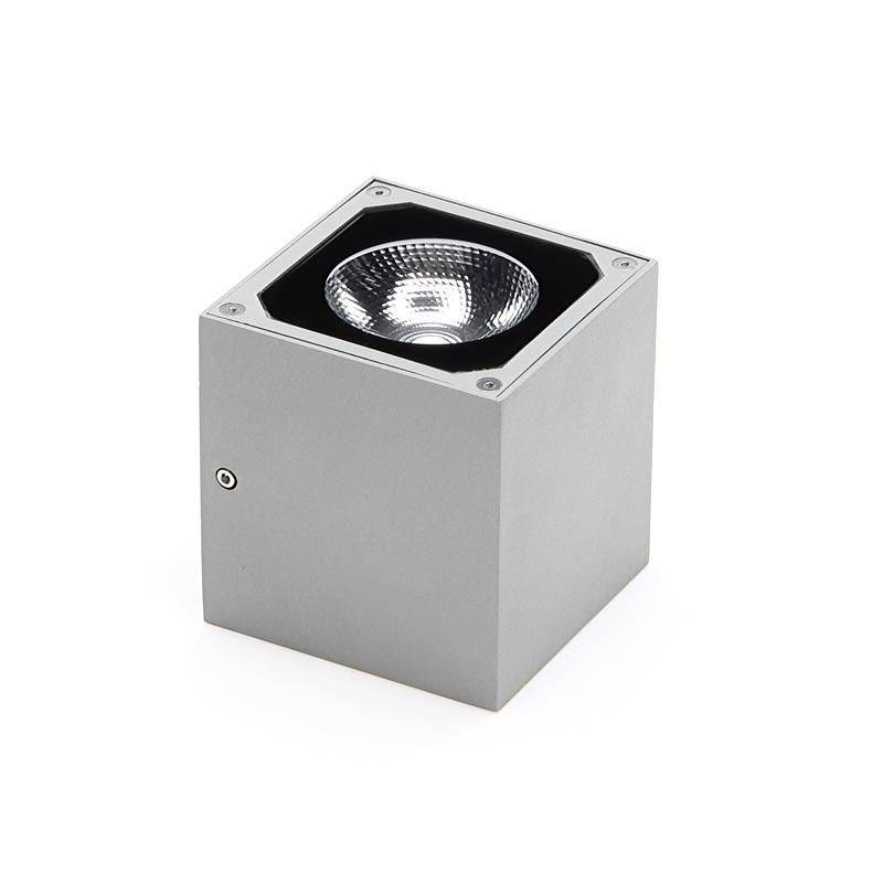 Deko Light Cubodo II Single SG Cubodo II Single Wandaufbauleuchte LED fest eingebaut EEK: G (A - G) 8.50W LED Silber