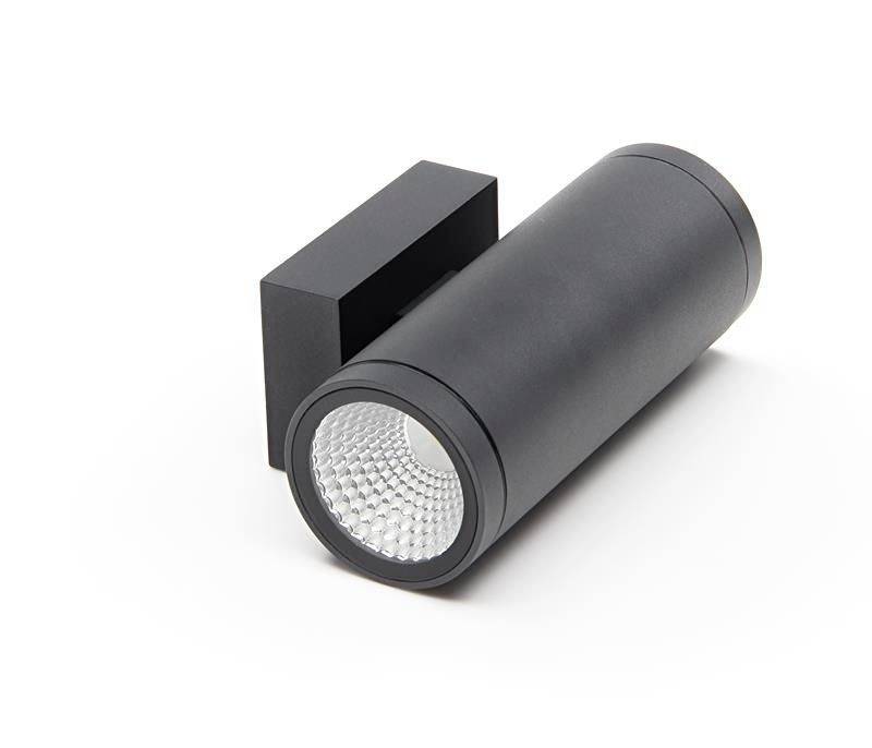 Deko Light Mobby II Double Mobby II Wandaufbauleuchte LED fest eingebaut EEK: G (A - G) 19.90W LED Schwarz-Grau