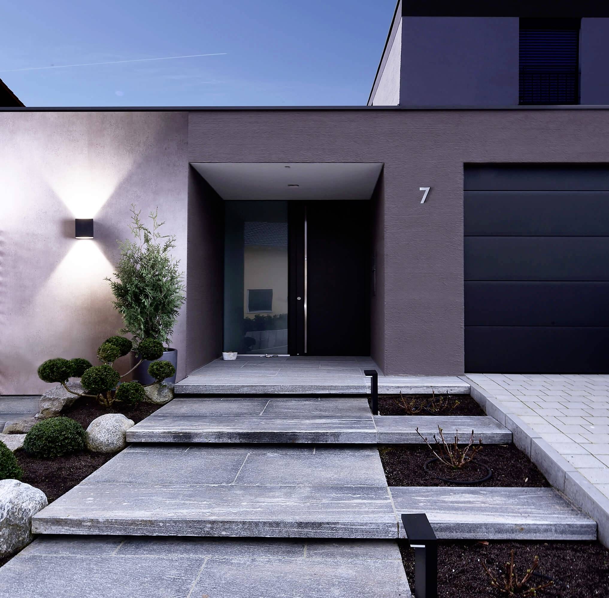 Deko Light Jabbah Up and Down Jabbah Wandaufbauleuchte LED fest eingebaut EEK: G (A - G) 25W LED Dunkelgrau