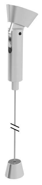 Ein elektrischer Milchaufschäumer aus Edelstahl mit schlankem Griff und rotierendem Quirl, ideal zum Aufschäumen von Milch für Kaffee.