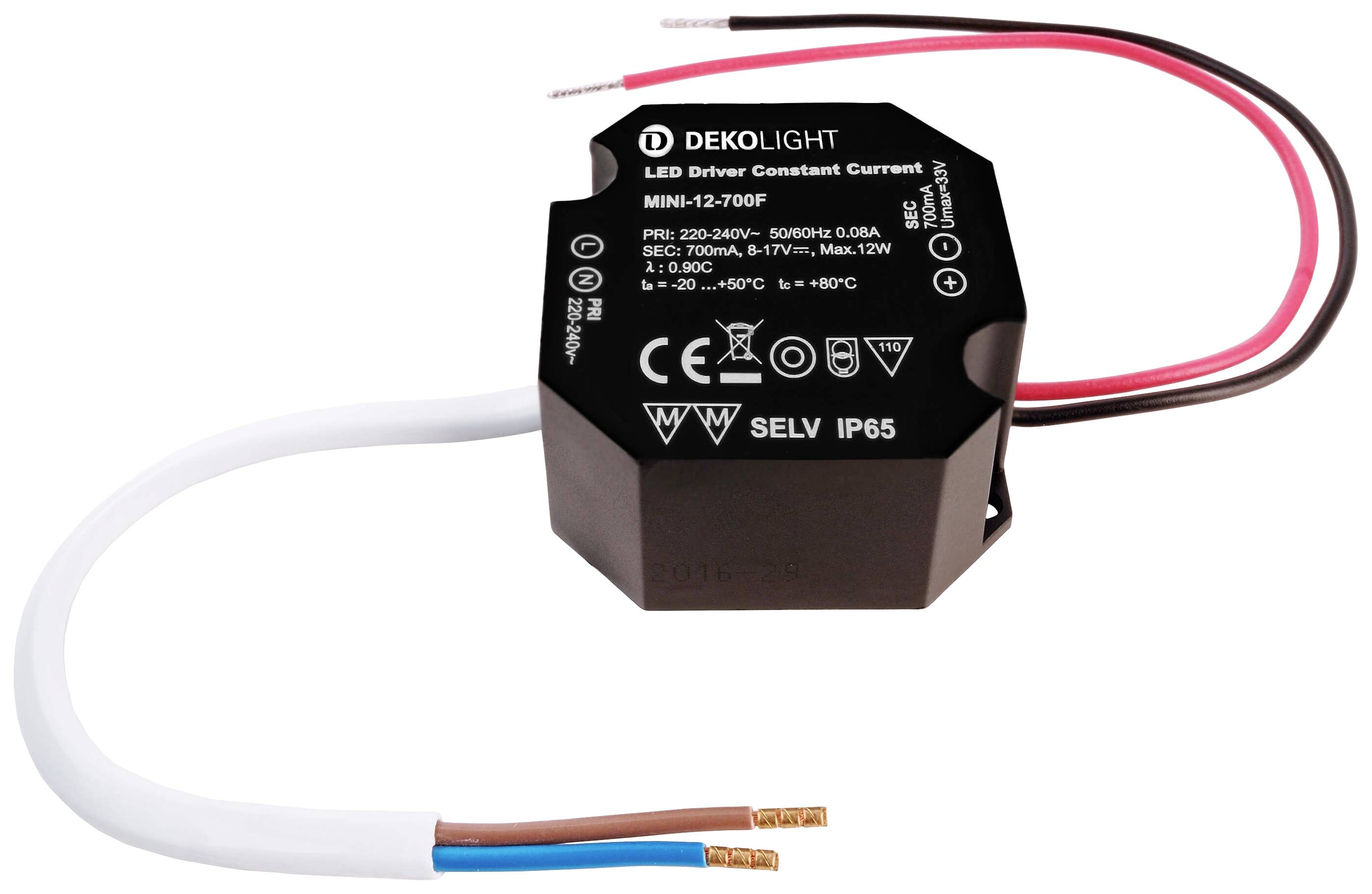 Deko Light OCTO, DIM, CC, RSM LED-Treiber Konstantstrom 12W 0.70A 10 - 17 V/DC 1St.