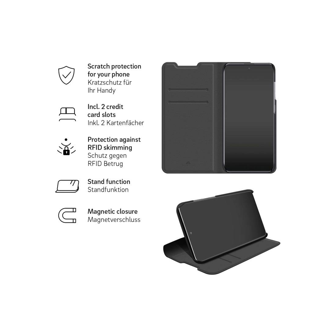 Black Rock The Classic Booklet Samsung Galaxy S23+ Schwarz 2204MPU02