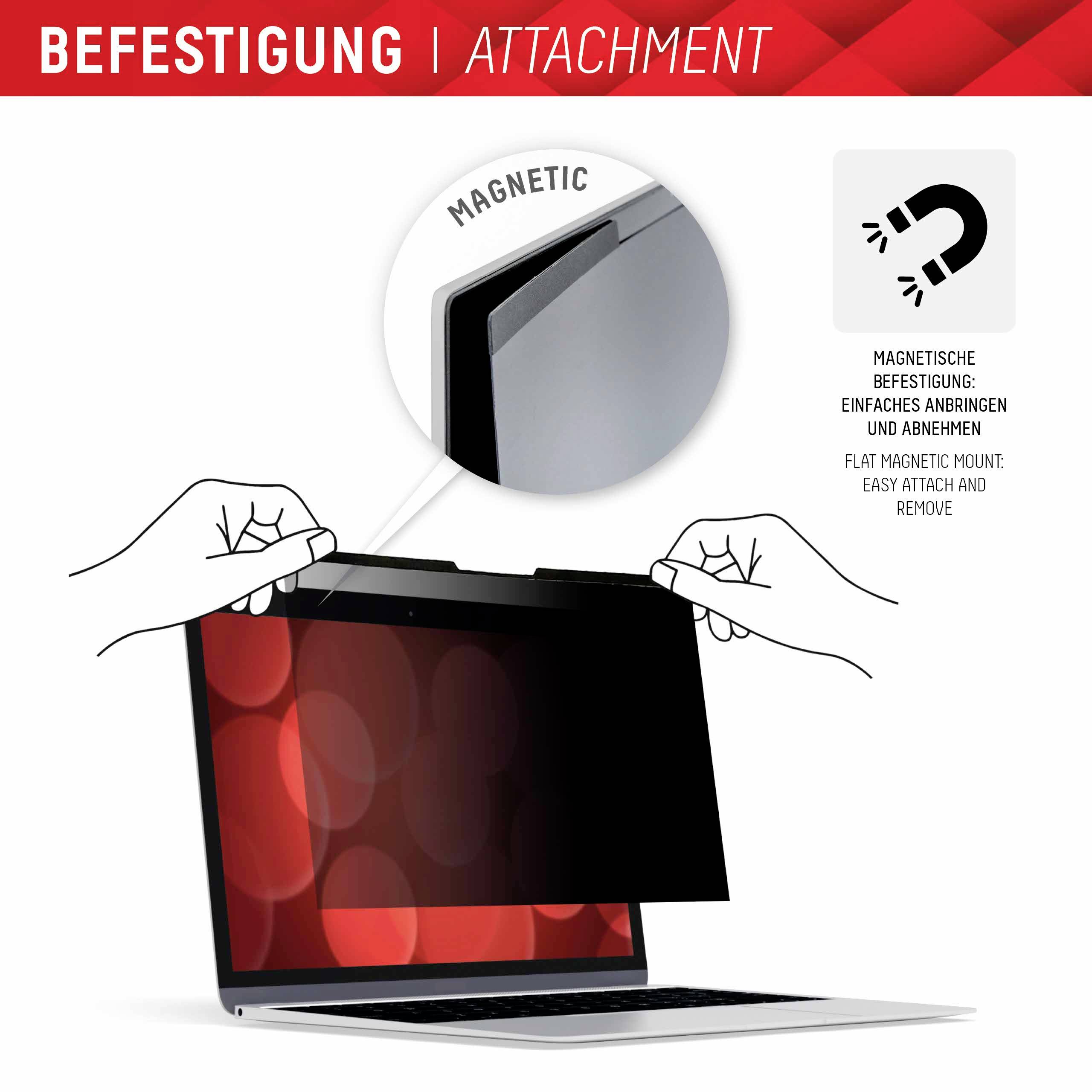 DISPLEX Privacy Safe Blickschutzfolie Notebook 41,1 cm (16,2") 01767