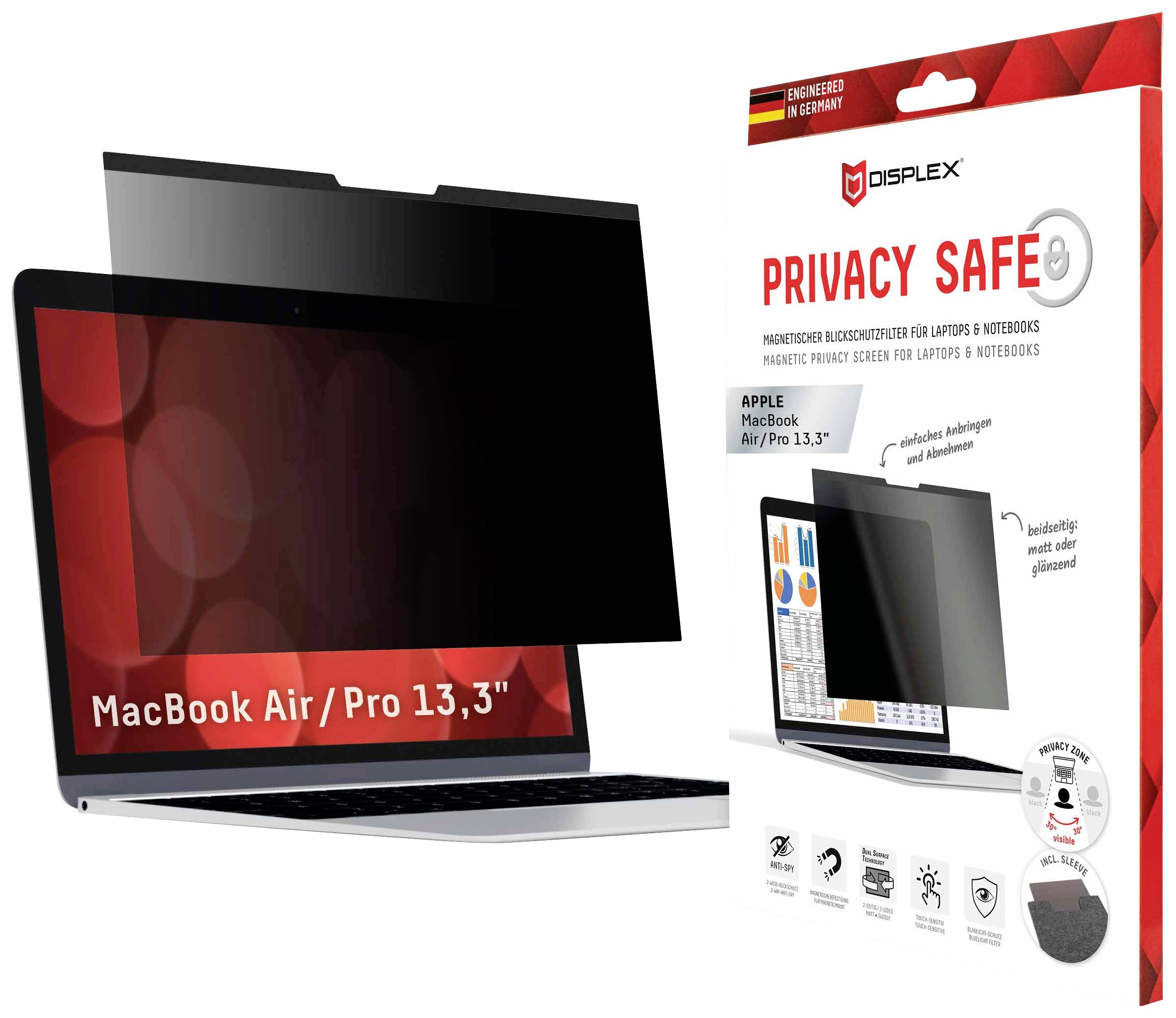 DISPLEX Privacy Safe Blickschutzfolie Notebook 33,8 cm (13,3") 01764