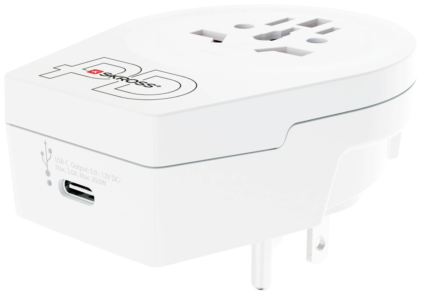 Skross 1.500292 Reiseadapter Country Adapter World to US USB C20PD