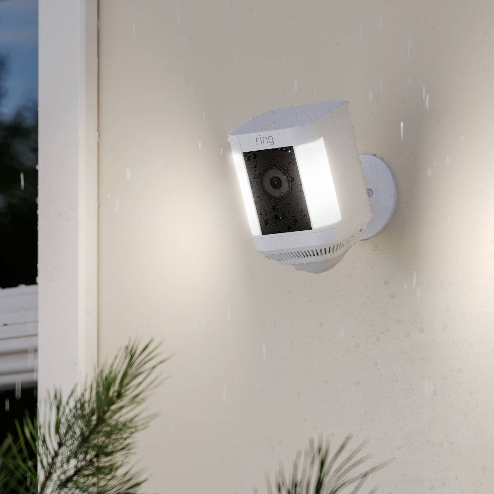 Ring Spotlight Cam Plus - Battery - White 8SB1S2-WEU0 WLAN IP Überwachungskamera 1920 x 1080 Pixel