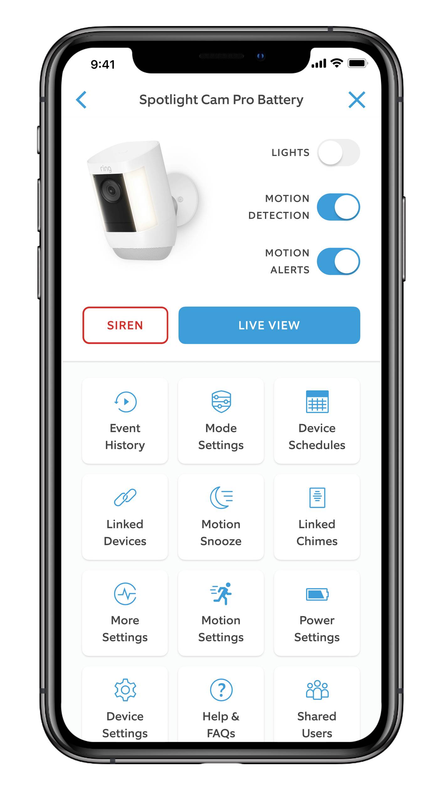 Ring Spotlight Cam Pro - Plug-In - Black 8SC1S9-BEU2 WLAN IP Überwachungskamera 1920 x 1080 Pixel