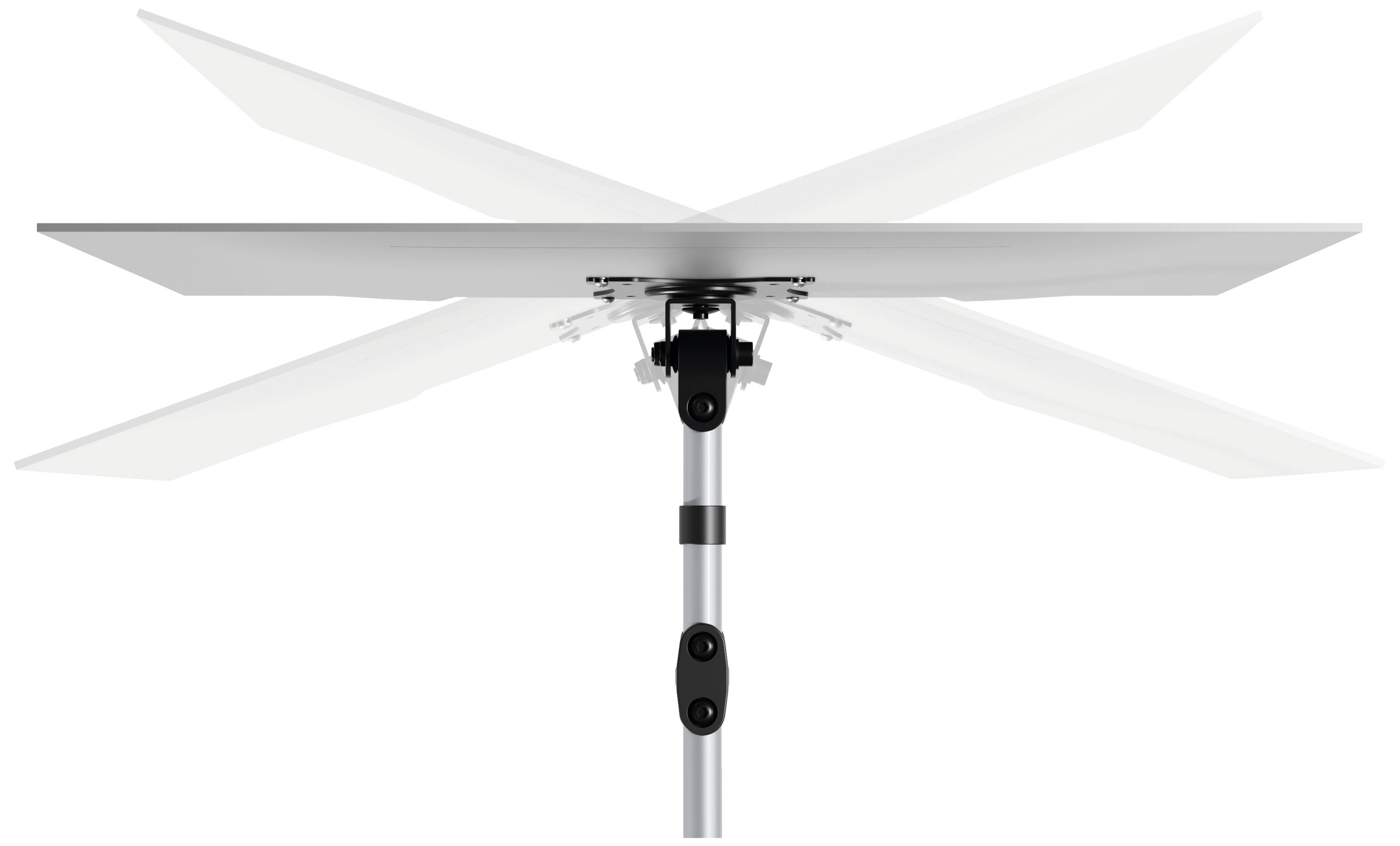 Durable SELECT 1fach Monitor-Tischhalterung 68,6 cm (27") Silber Drehbar, Höhenverstellbar, Neigbar, Schwenkbar