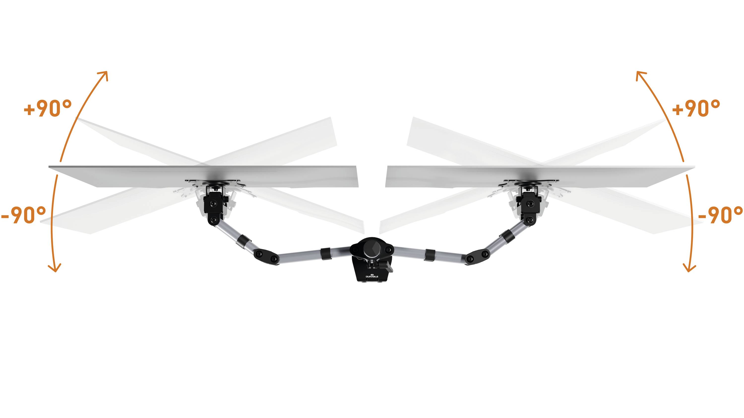 Monitorhalterung SELECT für 2 Monitore silber. DURABLE 730995 49