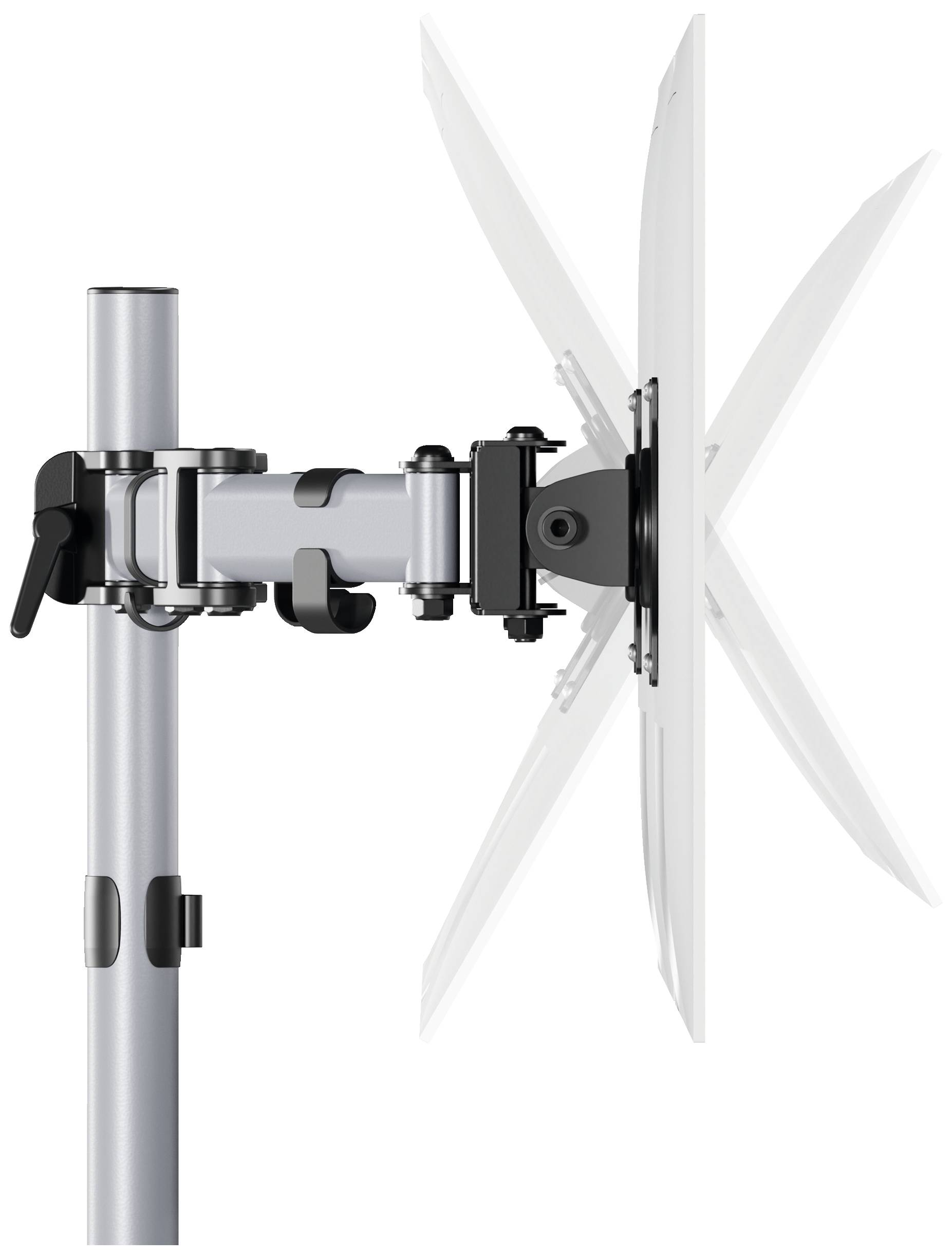 Durable Monitor-Tischhalterung SELECT 2 68,6 cm (27") Silber Drehbar, Höhenverstellbar, Neigbar, Schwenkbar