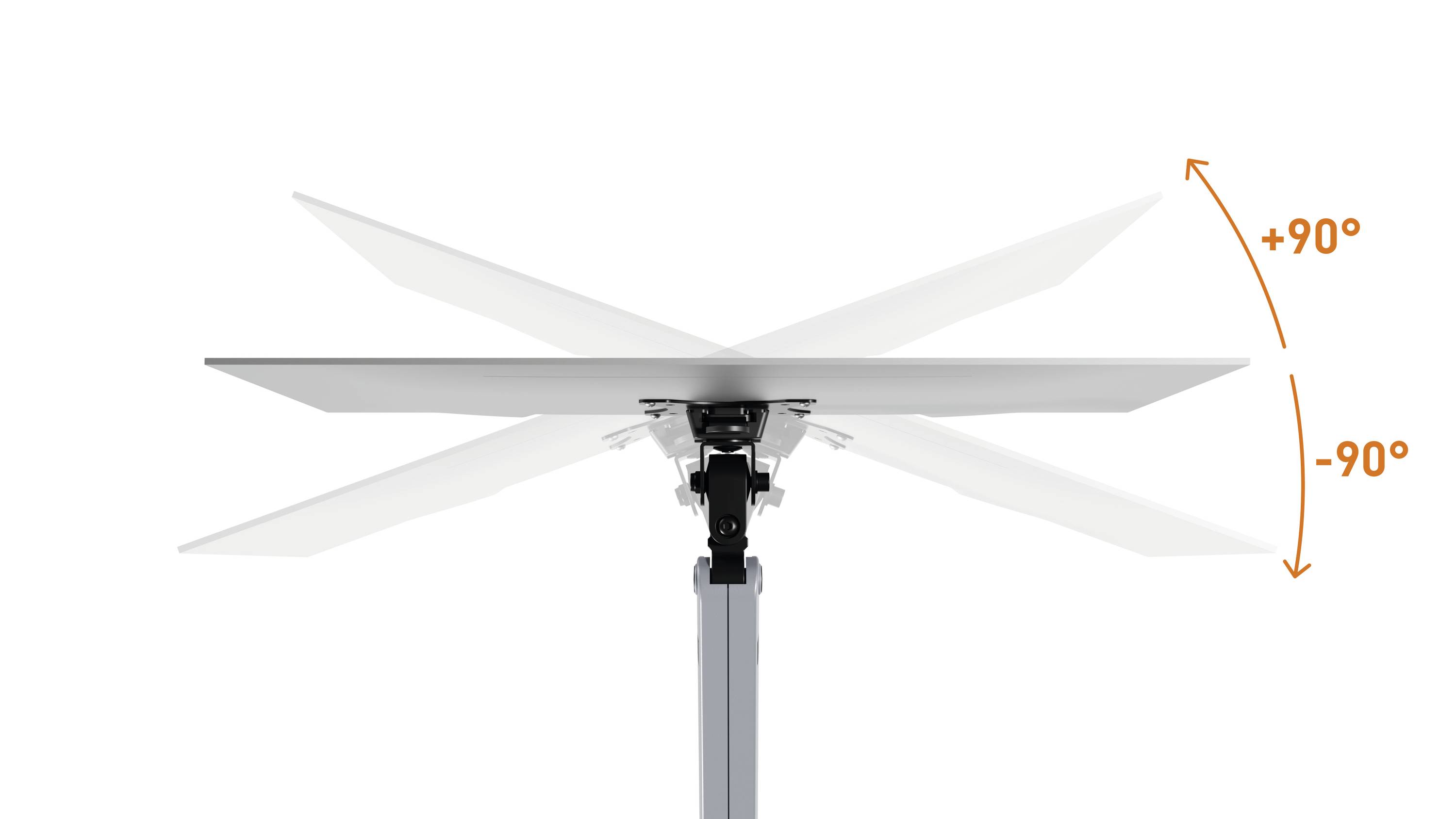 Durable SELECT PLUS 1fach Monitor-Tischhalterung 81,3 cm (32") Silber Drehbar, Höhenverstellbar, Neigbar, Schwenkbar