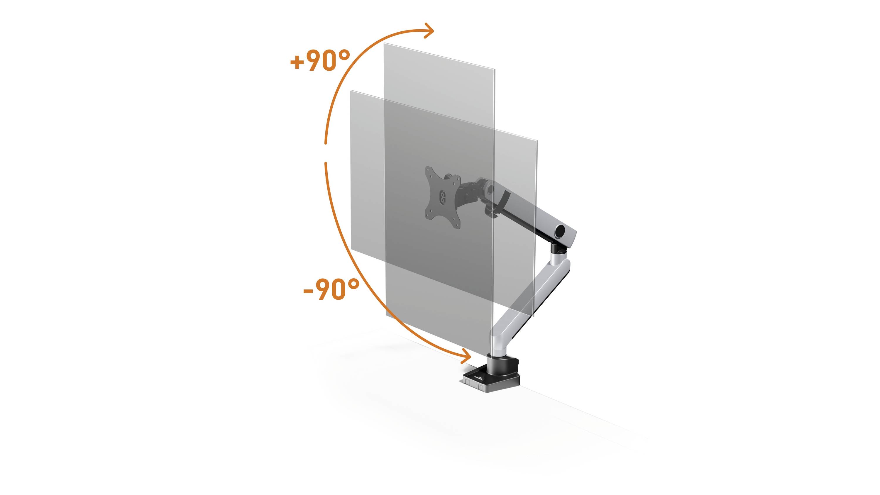 Monitorhalterung SELECT PLUS für 1 Monitor silber. DURABLE 730998 49