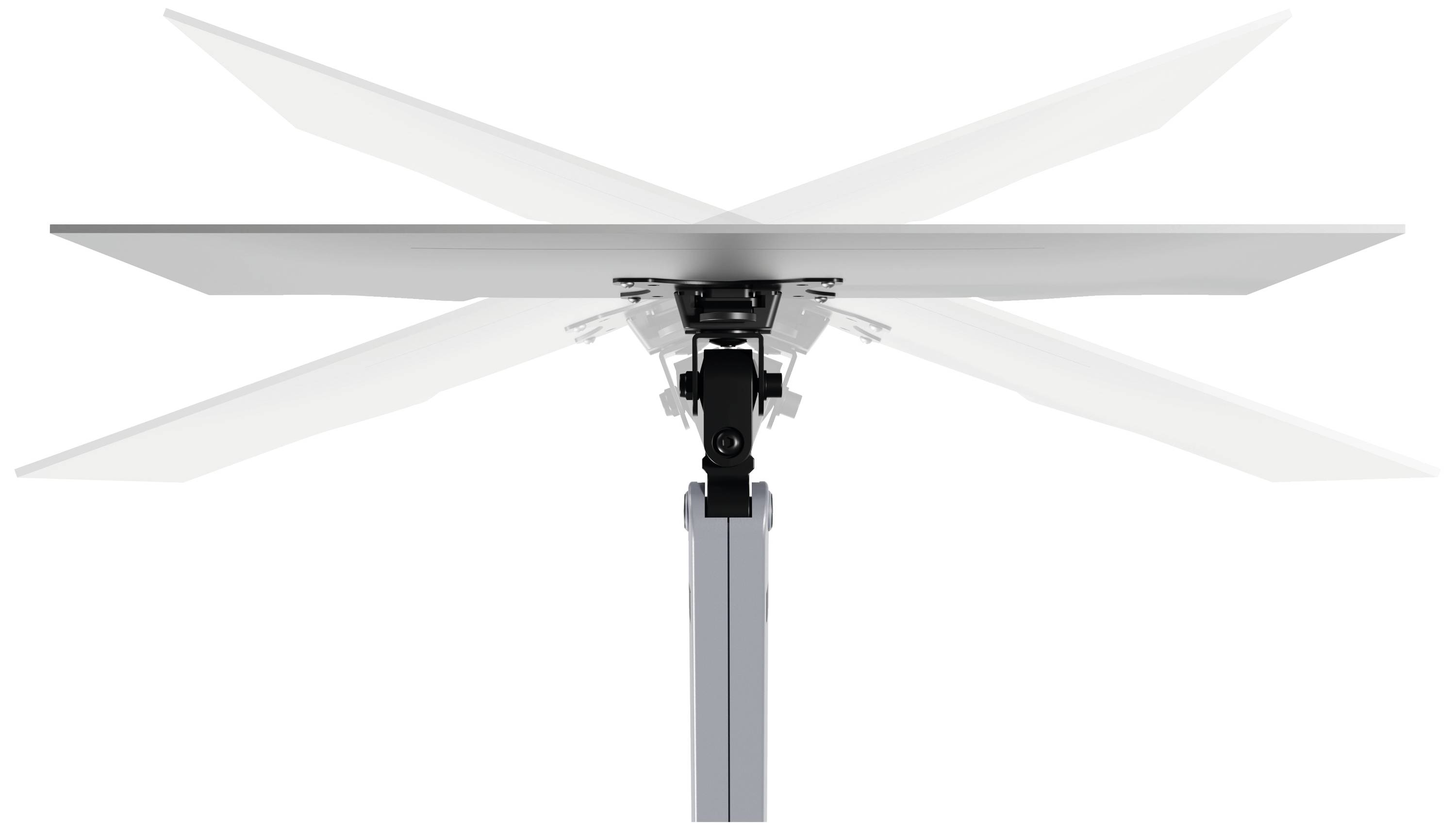 Durable SELECT PLUS 1fach Monitor-Tischhalterung 81,3 cm (32") Silber Drehbar, Höhenverstellbar, Neigbar, Schwenkbar