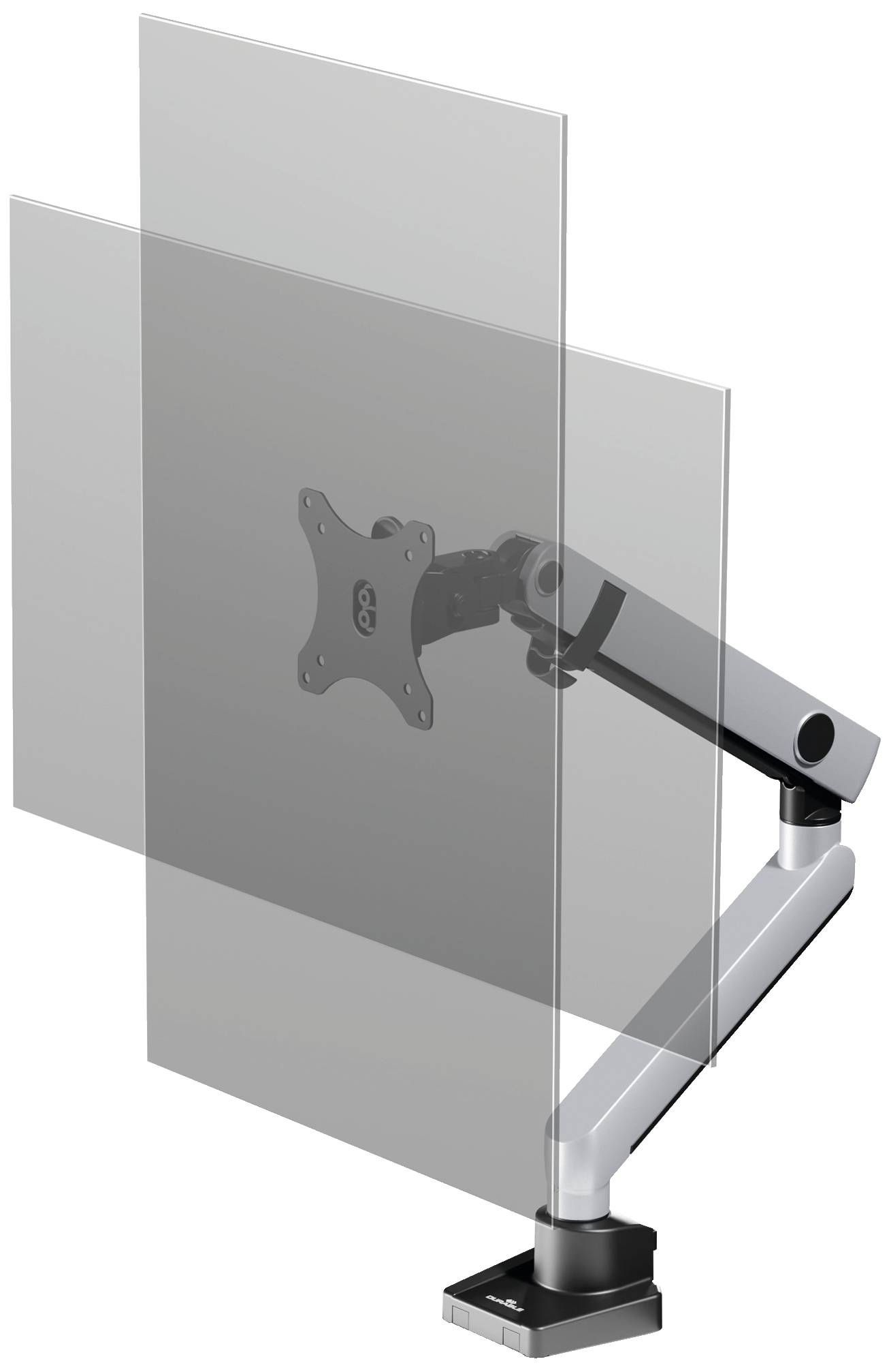 Durable Monitor-Tischhalterung SELECT PLUS 1 Display(s) 81,3 cm (32") Silber Drehbar, Höhenverstellbar, Neigbar, Schwenkbar