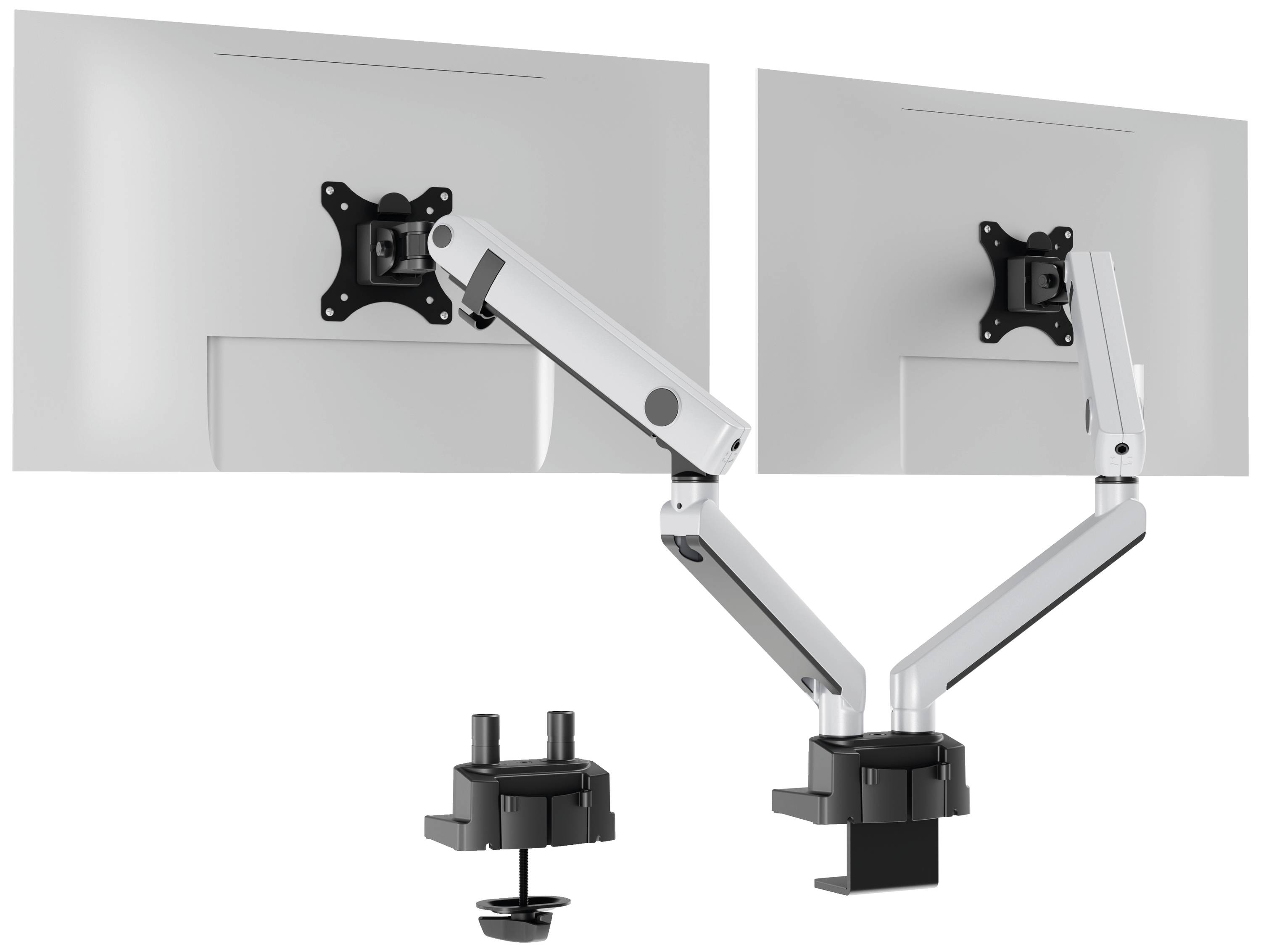 Durable SELECT PLUS 2fach Monitor-Tischhalterung 81,3 cm (32") Silber Drehbar, Höhenverstellbar, Neigbar, Schwenkbar