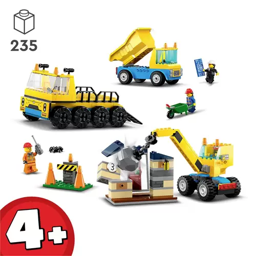 60391 LEGO® CITY Baufahrzeuge und Kran mit Abrissbirne 60391 LEGO® CITY Baufahrzeuge und Kran mit Abrissbirne