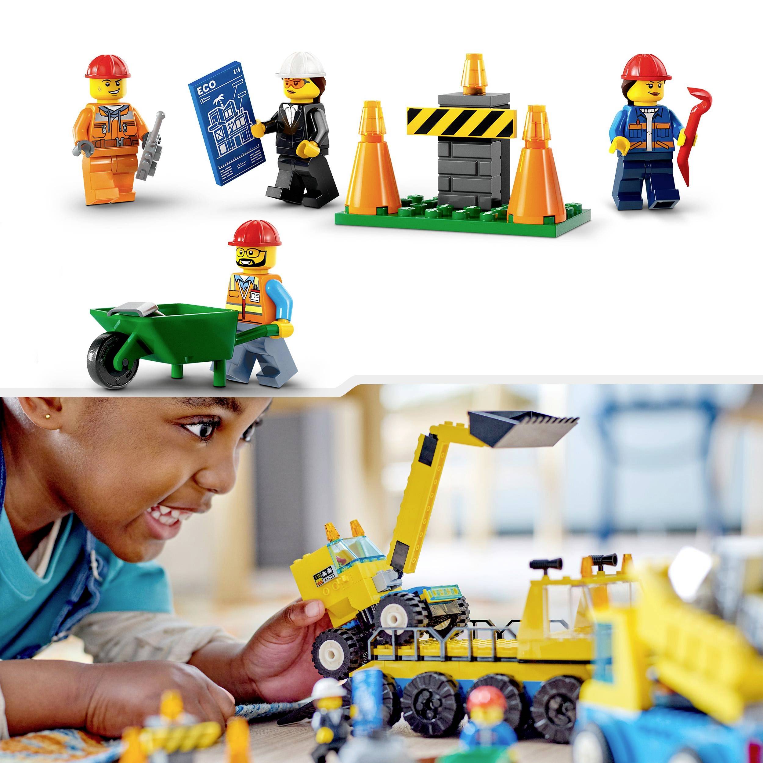 60391 LEGO® CITY Baufahrzeuge und Kran mit Abrissbirne