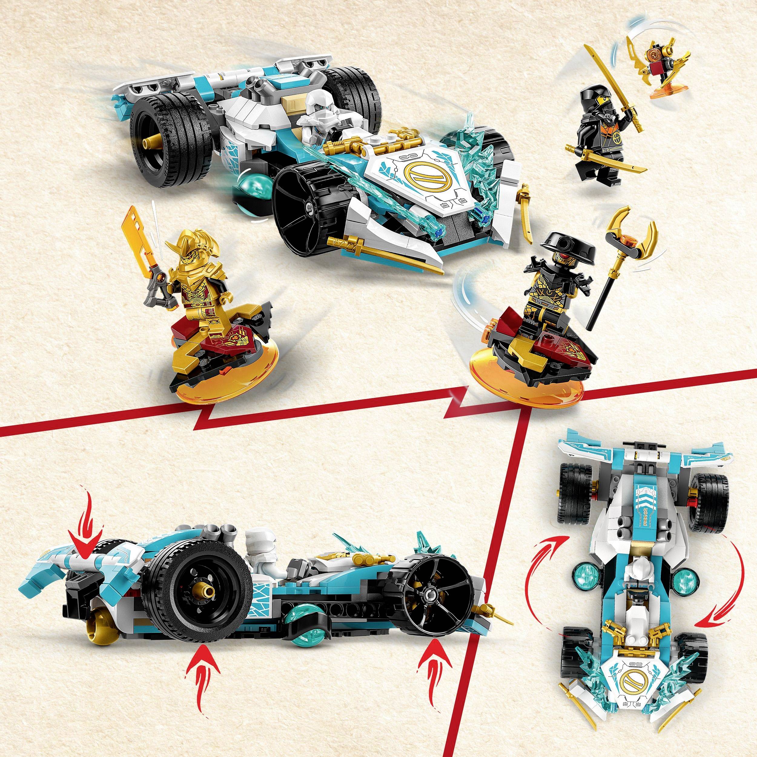 71791 LEGO® NINJAGO Zanes Drachenpower-Spinjitzu-Rennwagen