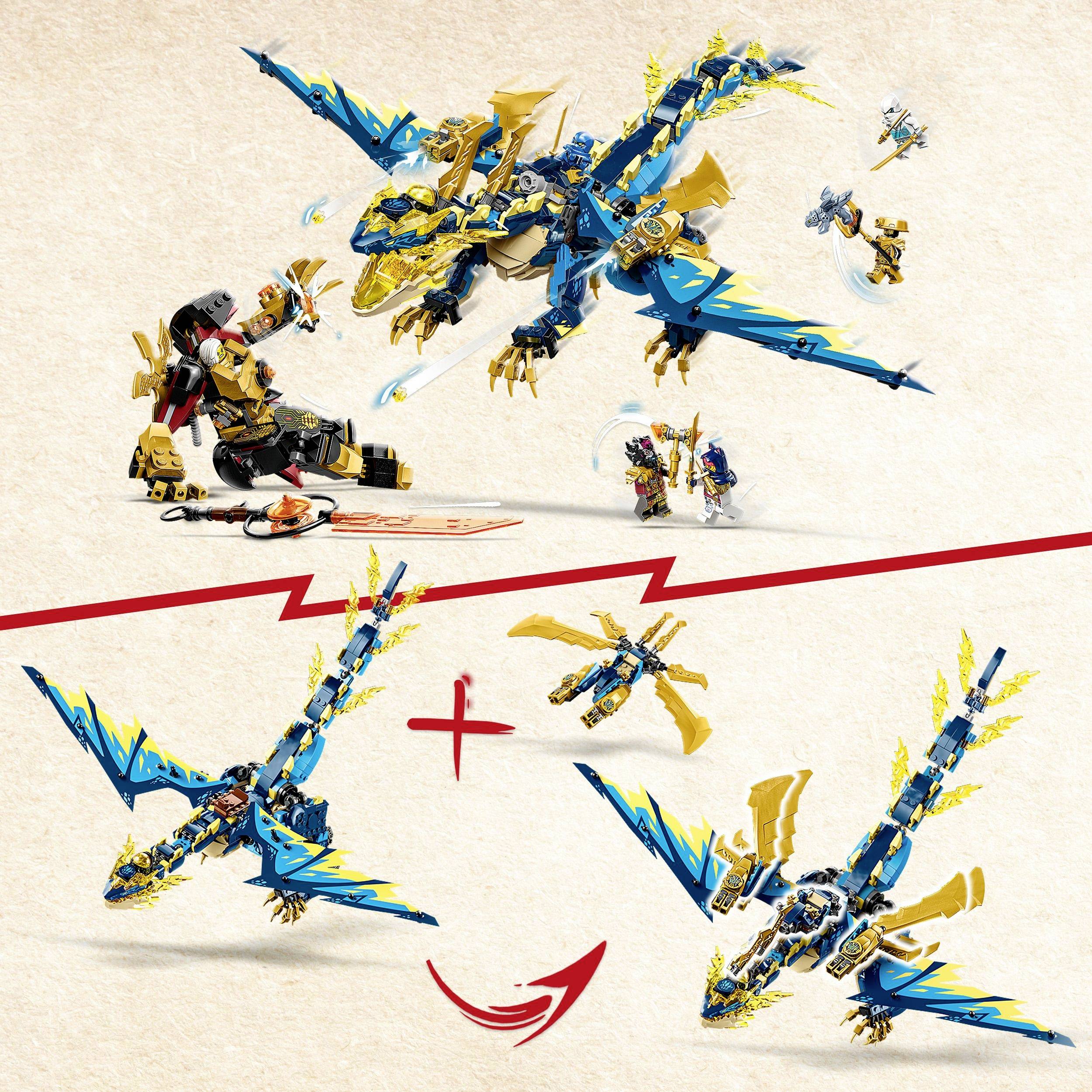 71796 LEGO® NINJAGO Kaiserliches Mech-Duell gegen den Elementardrachen
