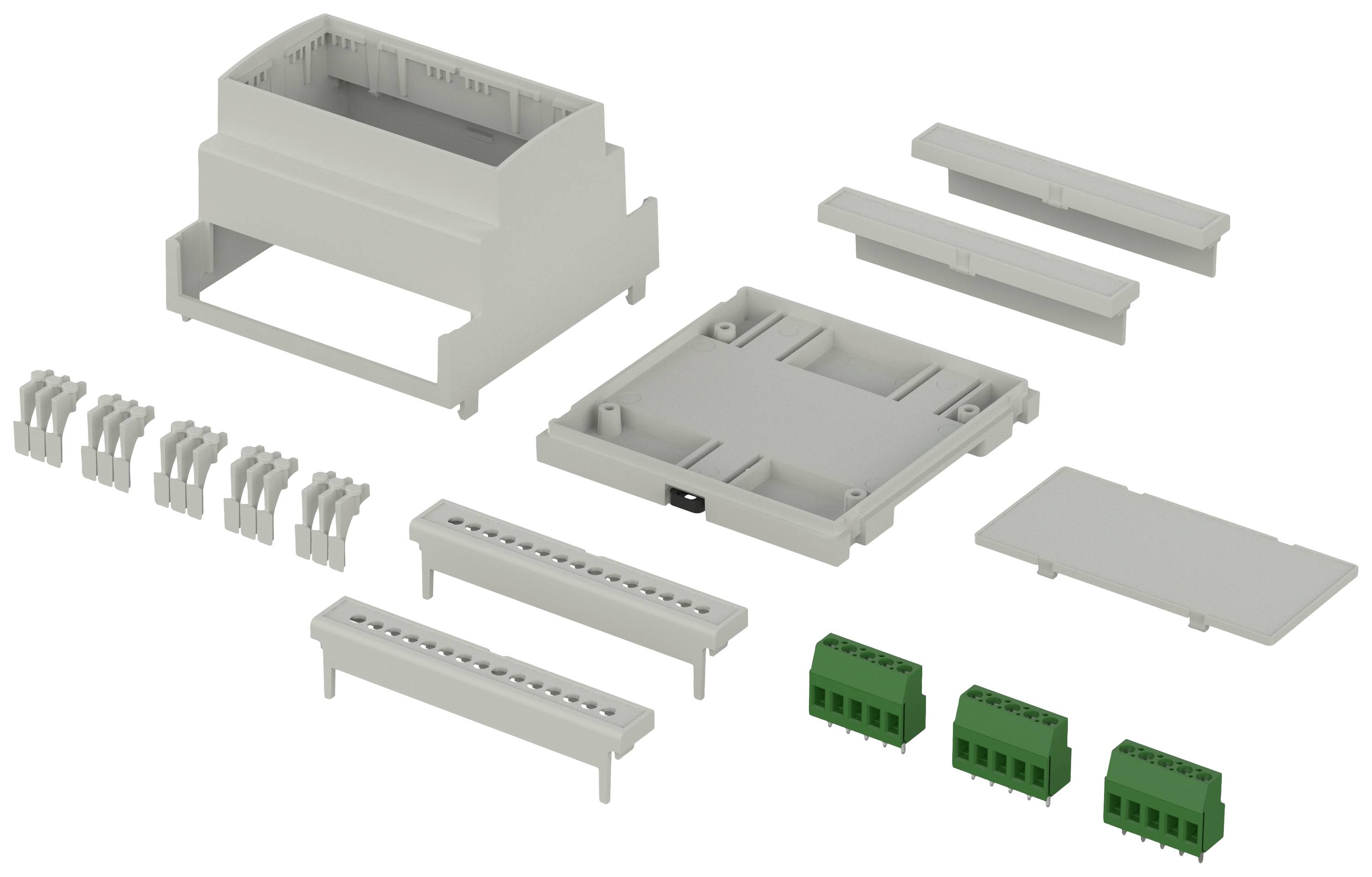 Bopla CombiNorm-Control CNC 87.5 SET Hutschienen-Gehäuse 89.20 x 89.80 x 65.30 ABS Lichtgrau (RAL 7035) 1St.